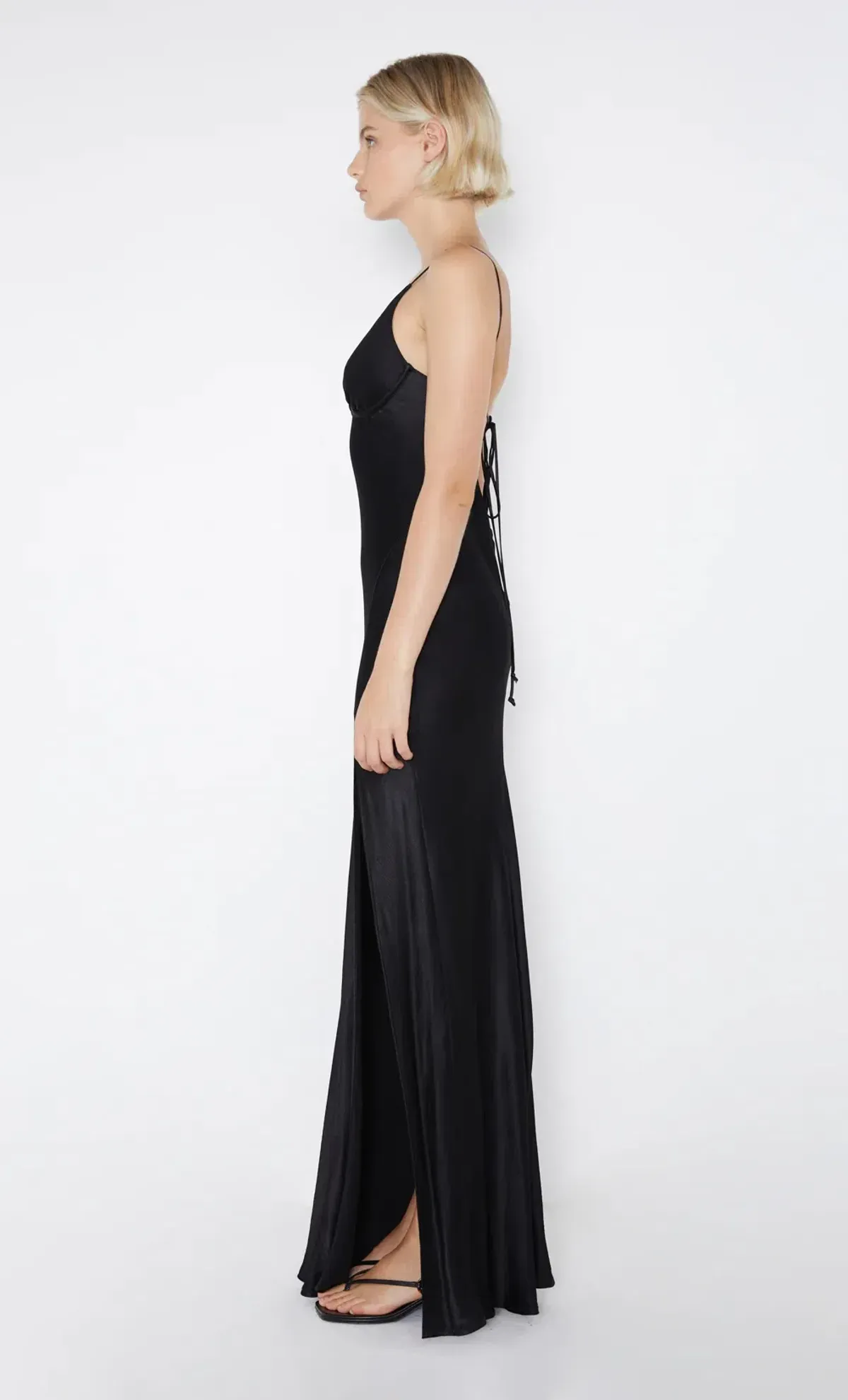 Bec & Bridge Ren Split Maxi Dress in Black Size 6 - Image 5