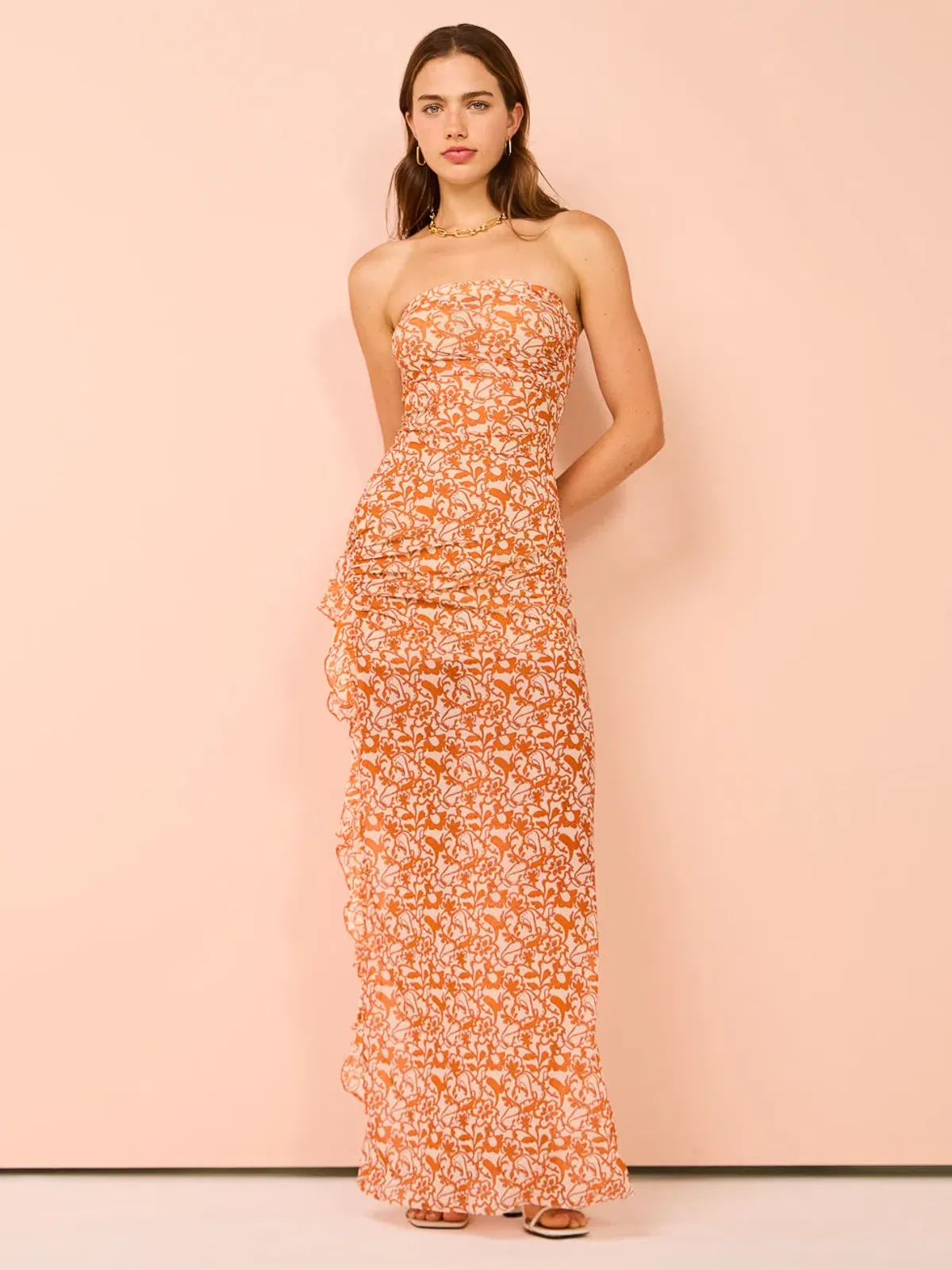 Bec & Bridge Firefly Strapless Dress in Fiesta Floral Size 8 - Image 1