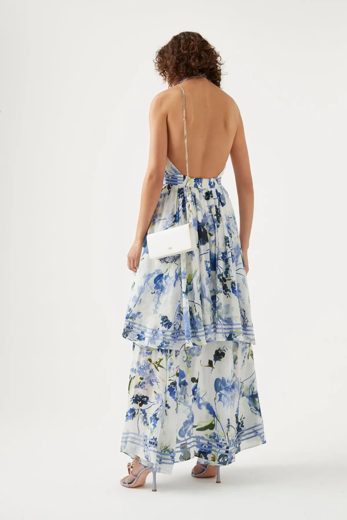 Aje Sienna Maxi Dress in Lavenders Of Provence Size 4 - Image 3