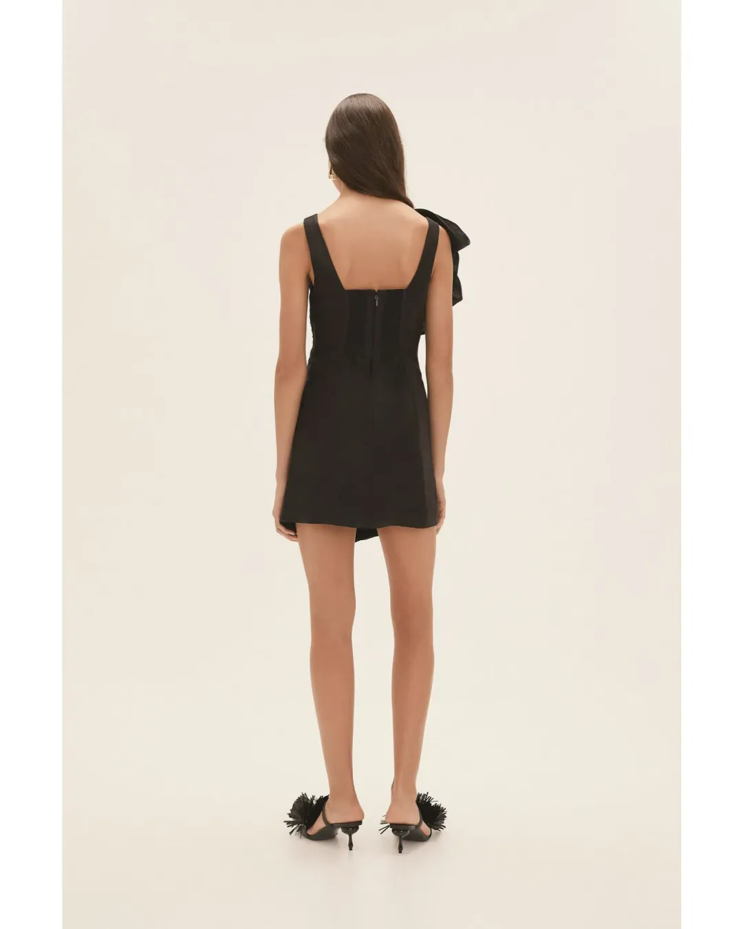 Aje Energy Mini Dress Black Size AU 8  for rent on The Volte - main image