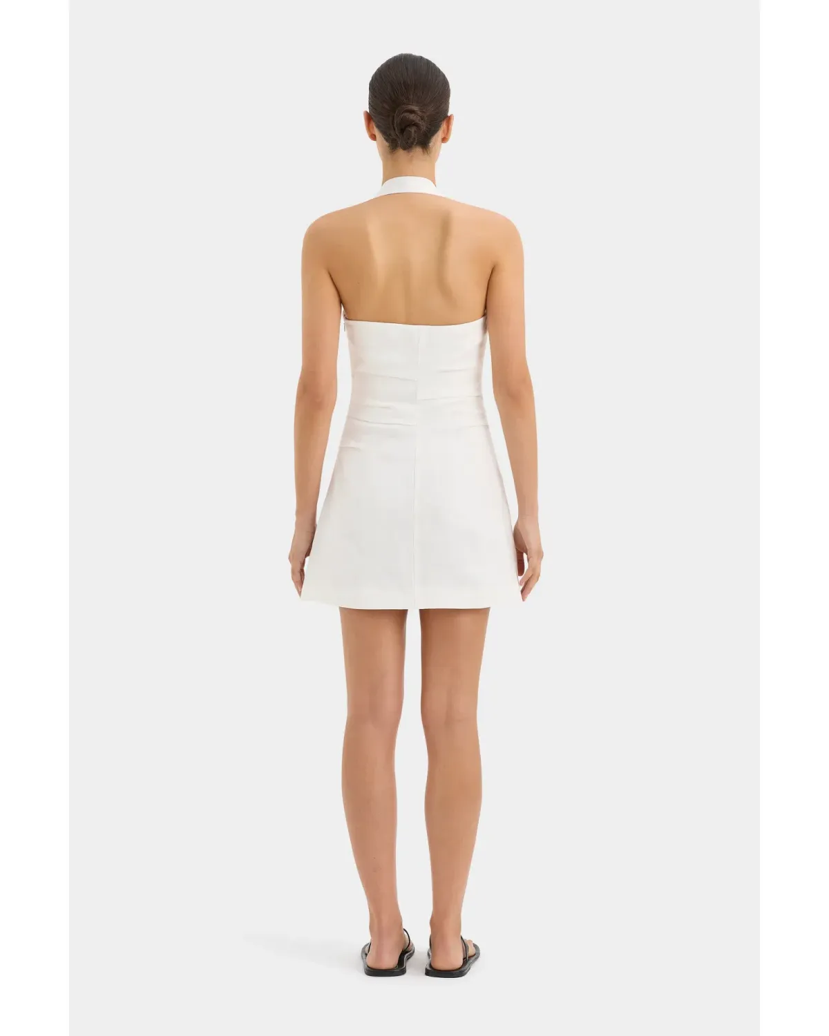 Sir The Label Noemi Halter Mini Dress Ivory Size 0 / AU 6 - Image 3