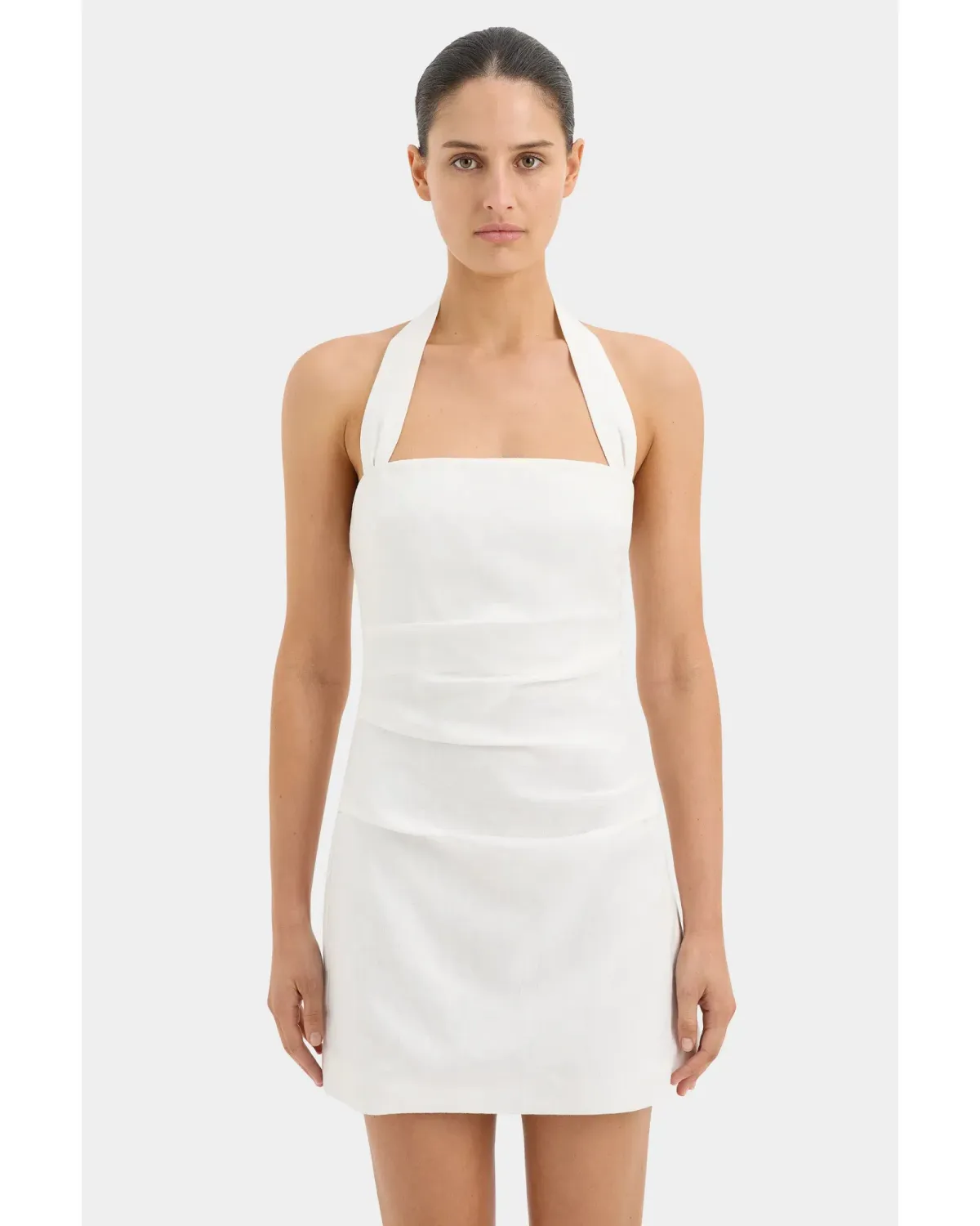 Sir The Label Noemi Halter Mini Dress Ivory Size 0 / AU 6 - Image 2