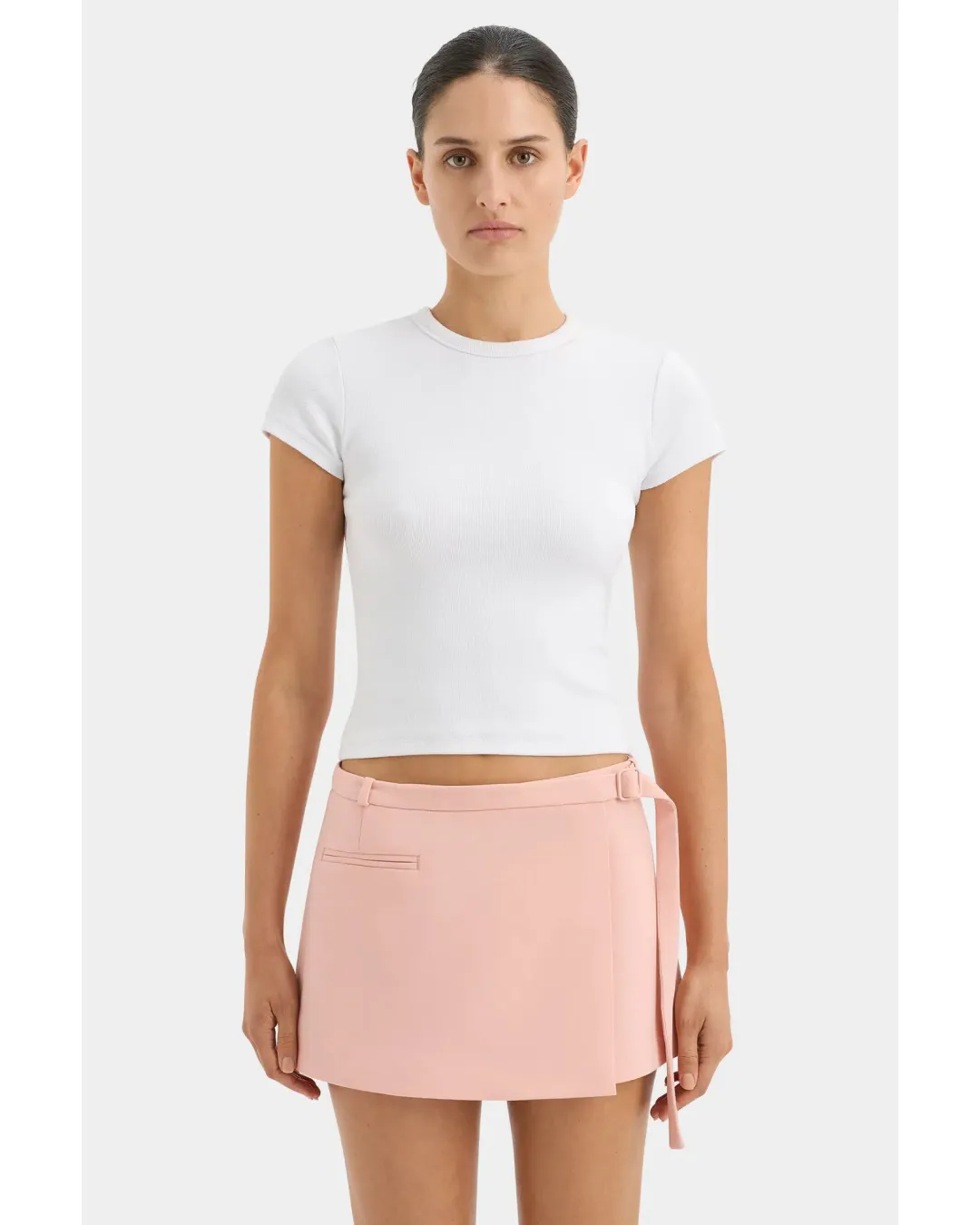 Sir The Label Dario Mini Skirt Pink Size 0 / AU 6 for rent on The Volte - main image