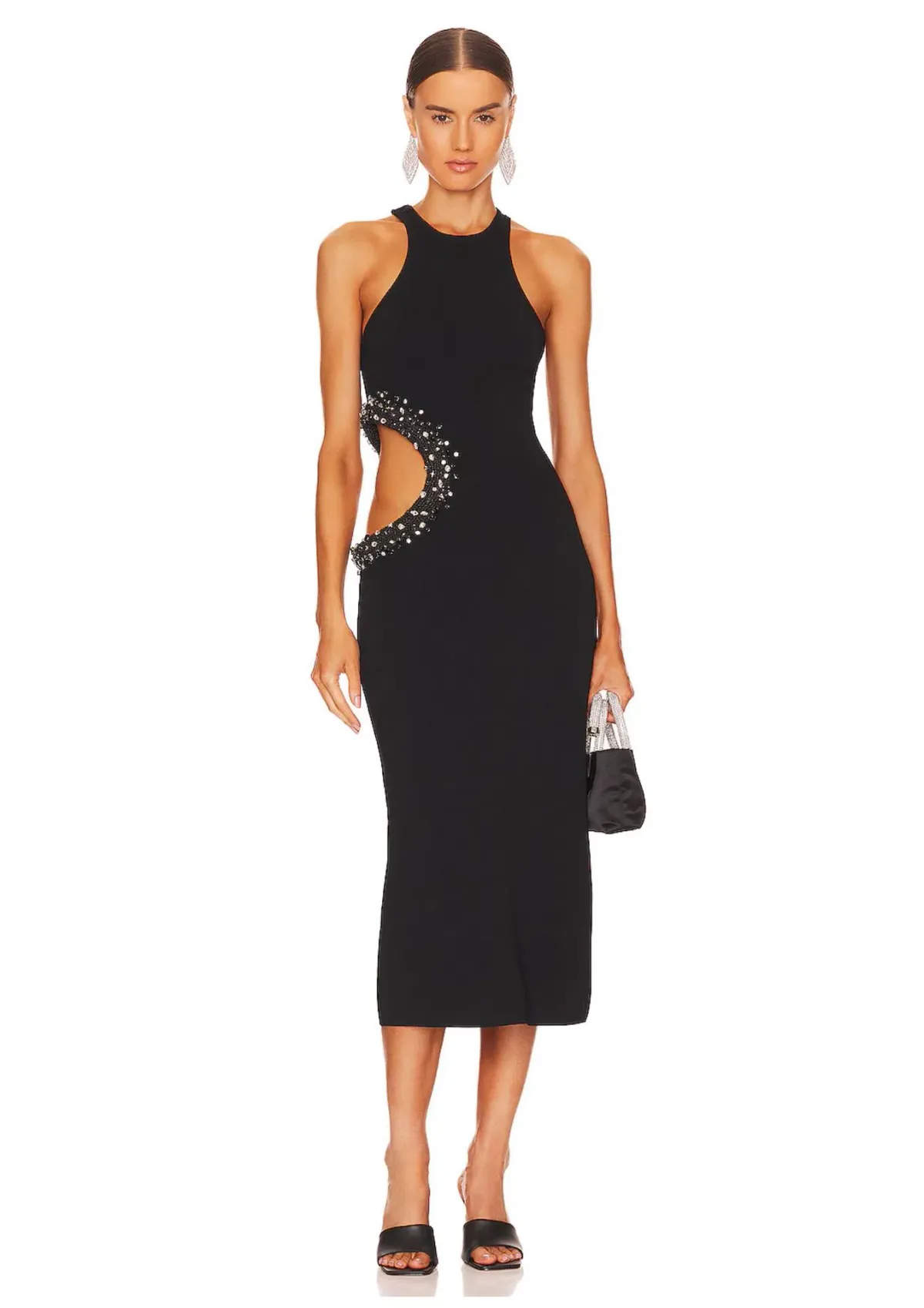 Cult Gaia Katina Midi Dress Black Size 8 - Image 1