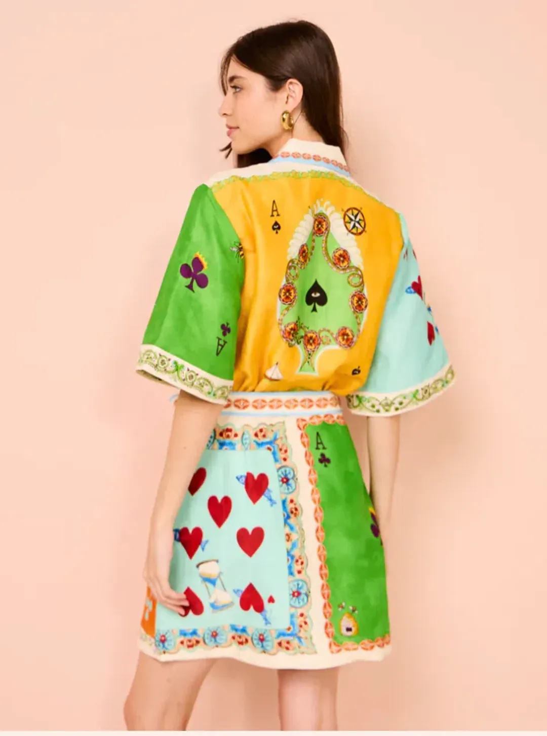 Alemais Rummy Mini Dress In Multi Size 16 for rent on The Volte - main image