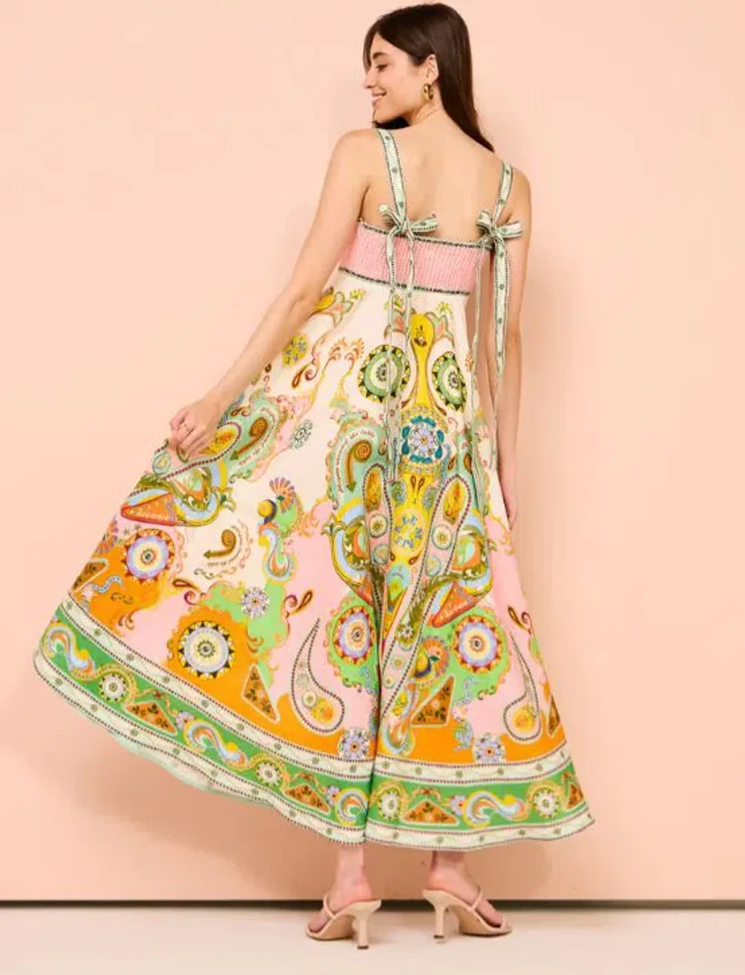 Alemais Pinball Sundress Multi Size 14 for rent on The Volte - main image