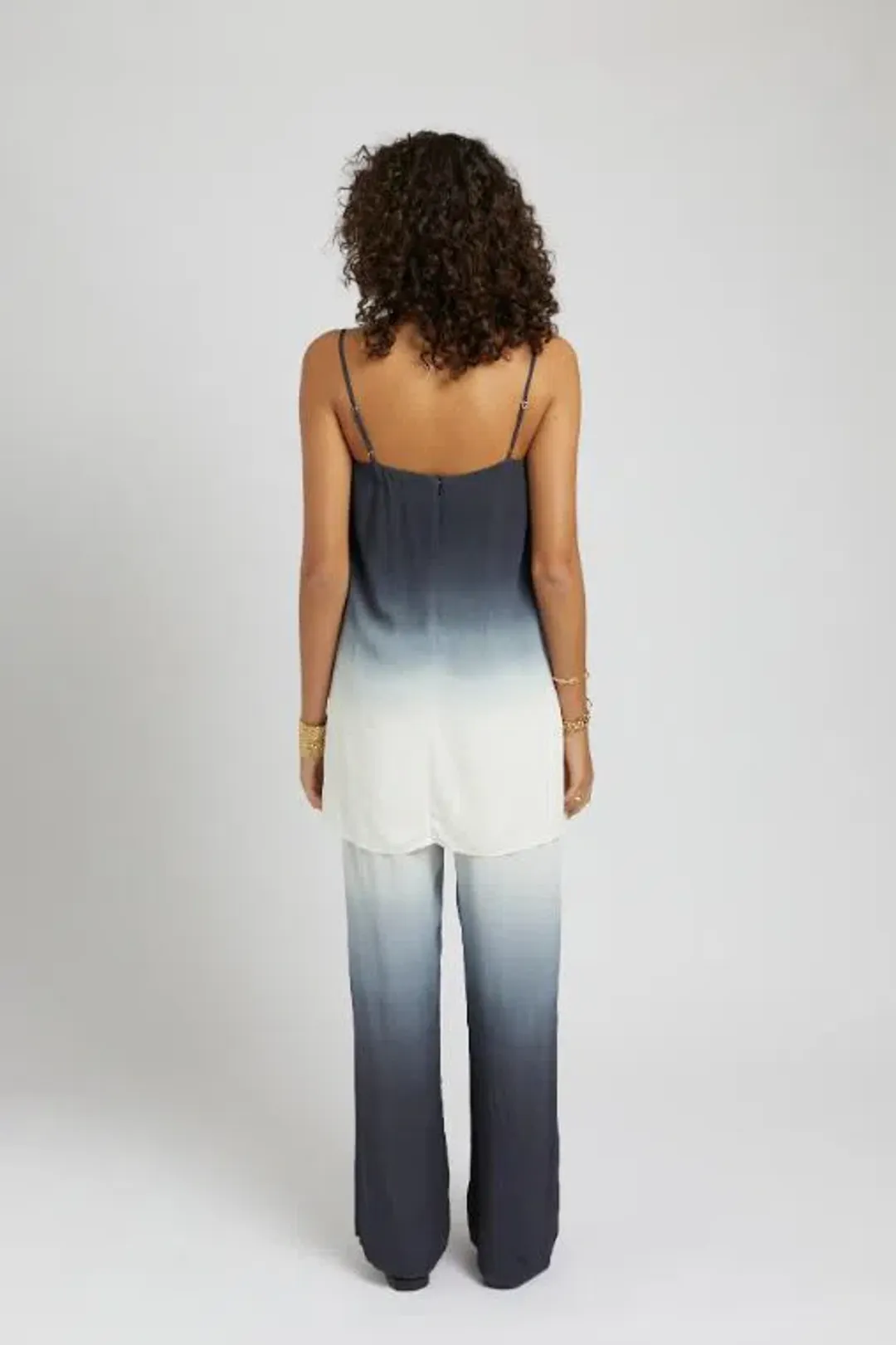 Summi Summi Tunic Top Size XS and Elastic Waist Drawstring Pants Size M Set in Charcoal Fade for rent on The Volte - main image