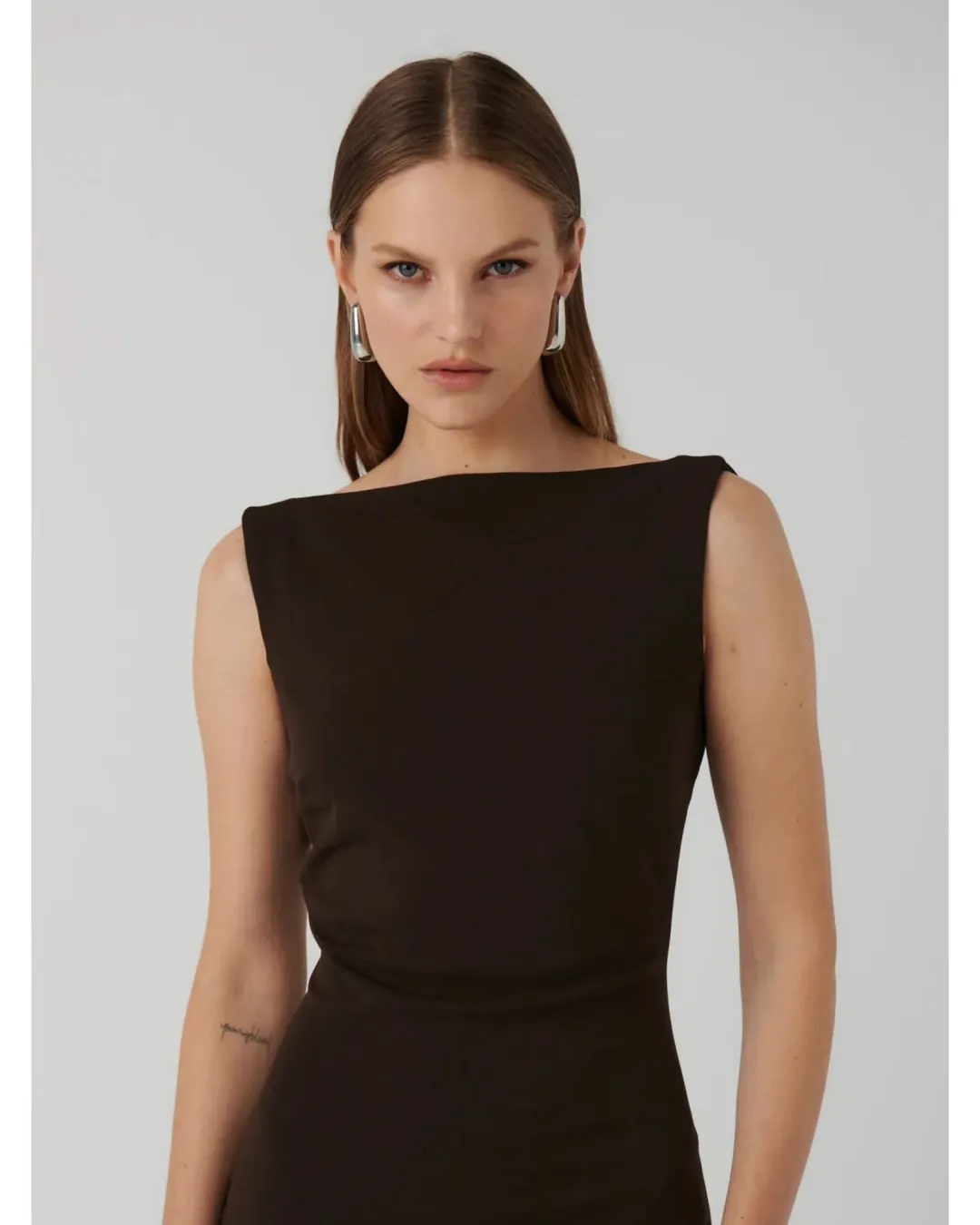 Effie Kats Verona Gown Coffee Size L / AU 12  for rent on The Volte - main image