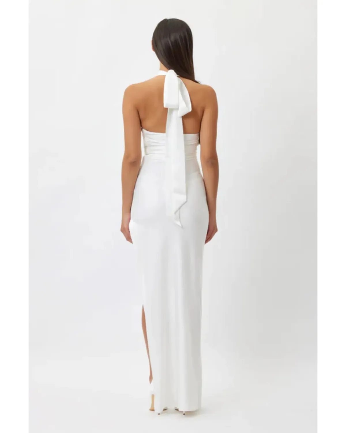 Bianca & Bridgett Gigi Maxi Dress White Size AU 12 - Image 3