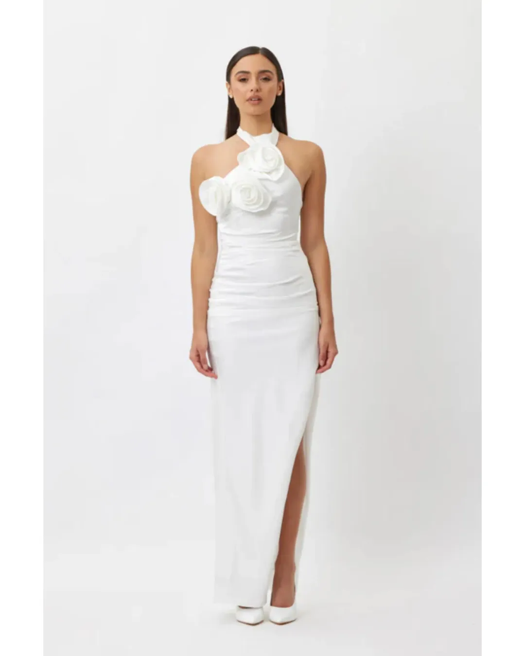 Bianca & Bridgett Gigi Maxi Dress White Size AU 12 for rent on The Volte - main image