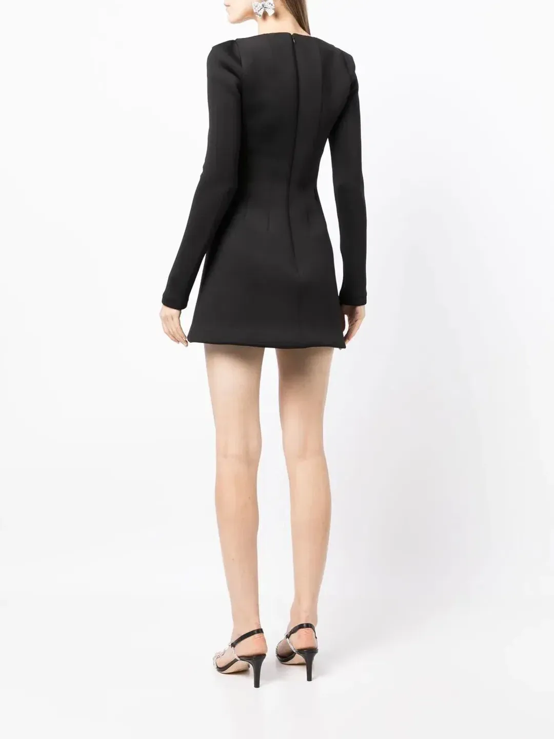 Rachel Gilbert Stella Mini Dress Black Size 8 for rent on The Volte - main image