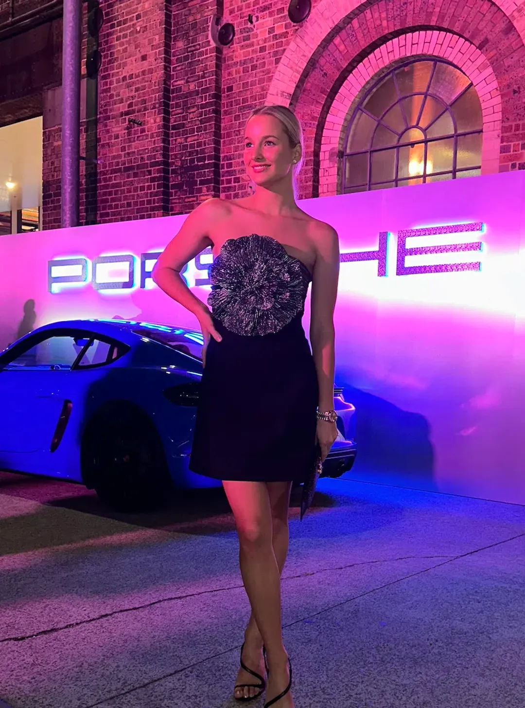 Rebecca Vallance Lumi Mini  Dress Black & Silver   for rent on The Volte - main image