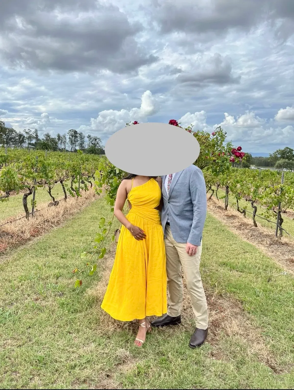 Zimmermann Ginger Asymmetric Midi Dress Marigold Size 1 / AU 10 - Image 2