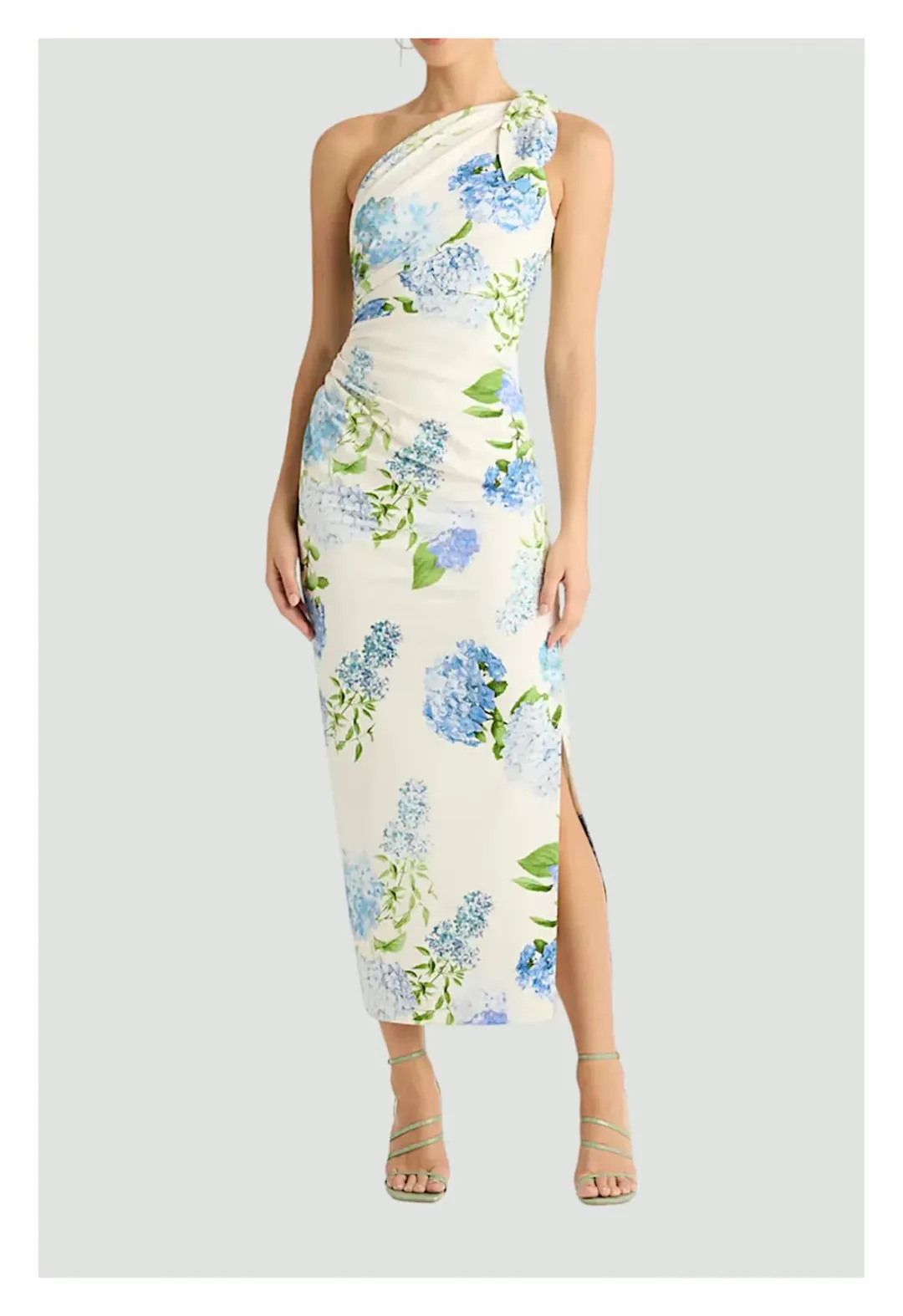 Sheike Blue Bell Midi Dress Floral Size 16  for rent on The Volte - main image