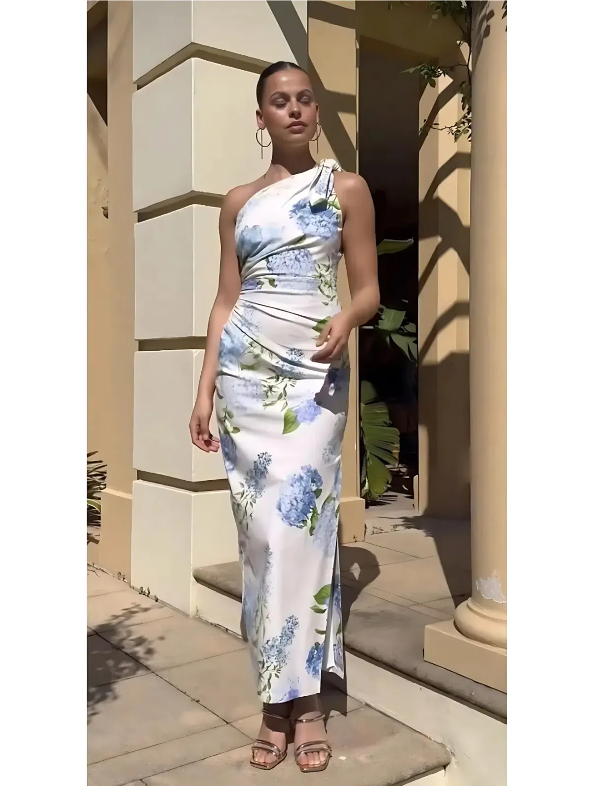 Sheike Blue Bell Midi Dress Floral Size 16  - Image 1