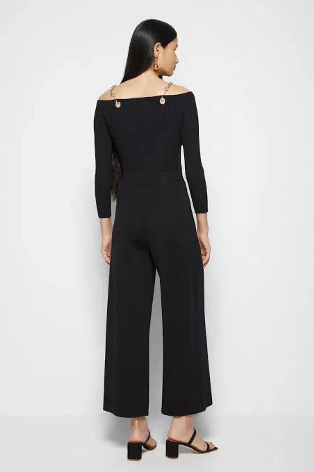 Jonathan Simkhai Quinn Off Shoulder Top Black Size 10 for rent on The Volte - main image