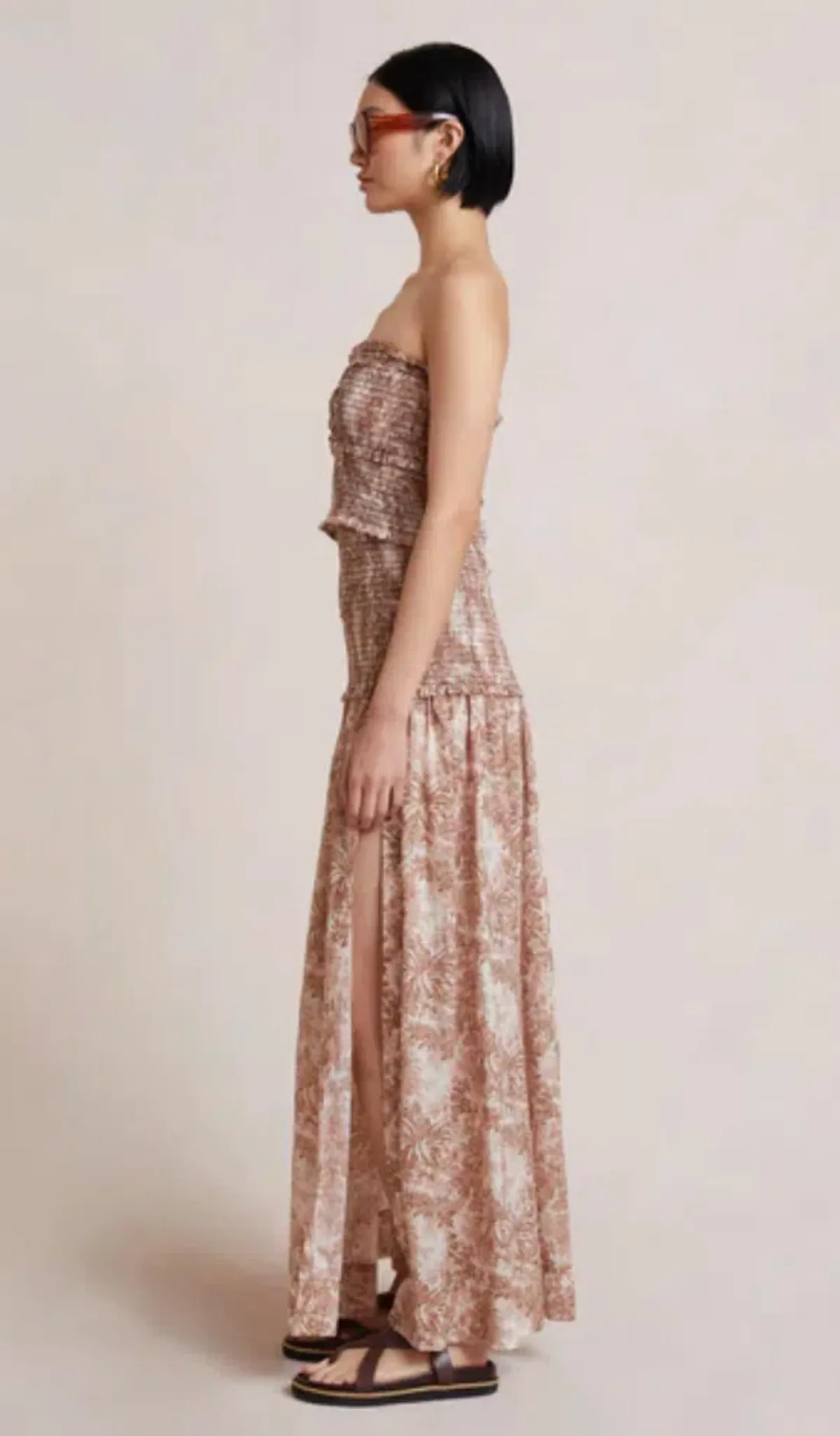 Bec & Bridge Gloria Maxi Dress in Brown Size 10 - Image 3