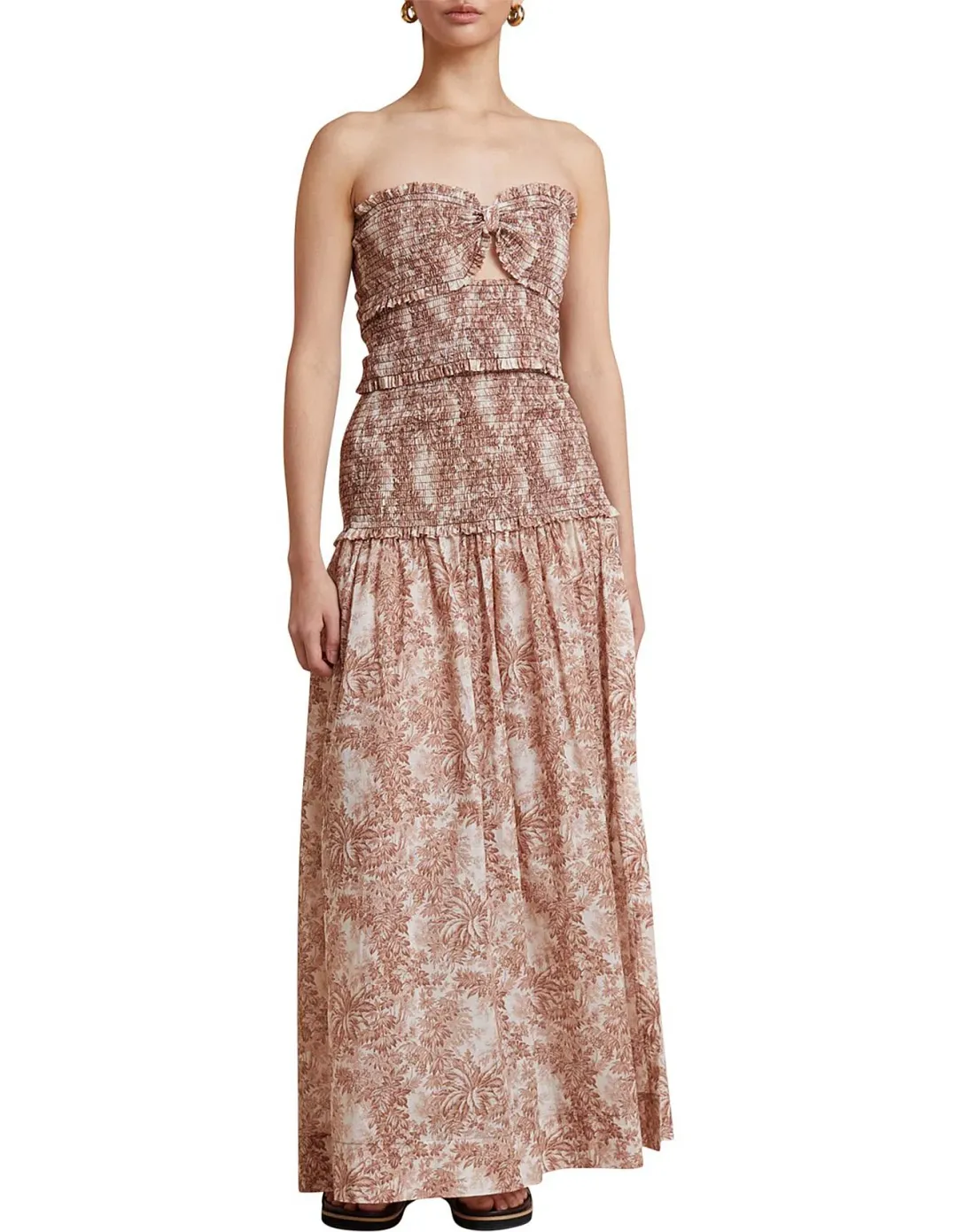 Bec & Bridge Gloria Maxi Dress in Brown Size 10 for rent on The Volte - main image