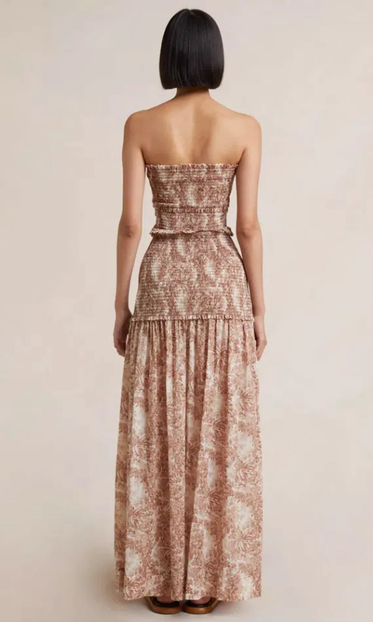 Bec & Bridge Gloria Maxi Dress in Brown Size 10 - Image 4