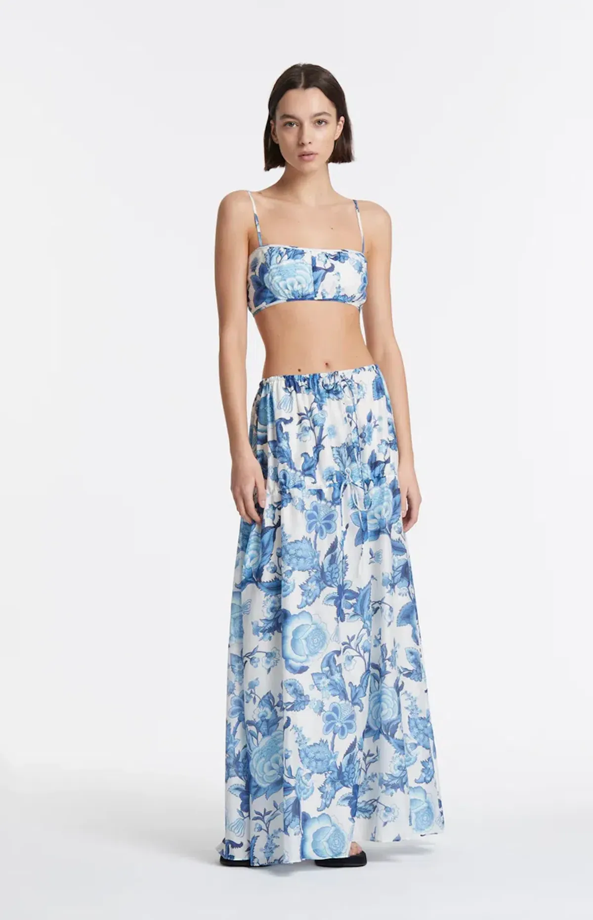 Sir The Label Amaris Gathered Crop & Skirt Set Print Size 8 - Image 1