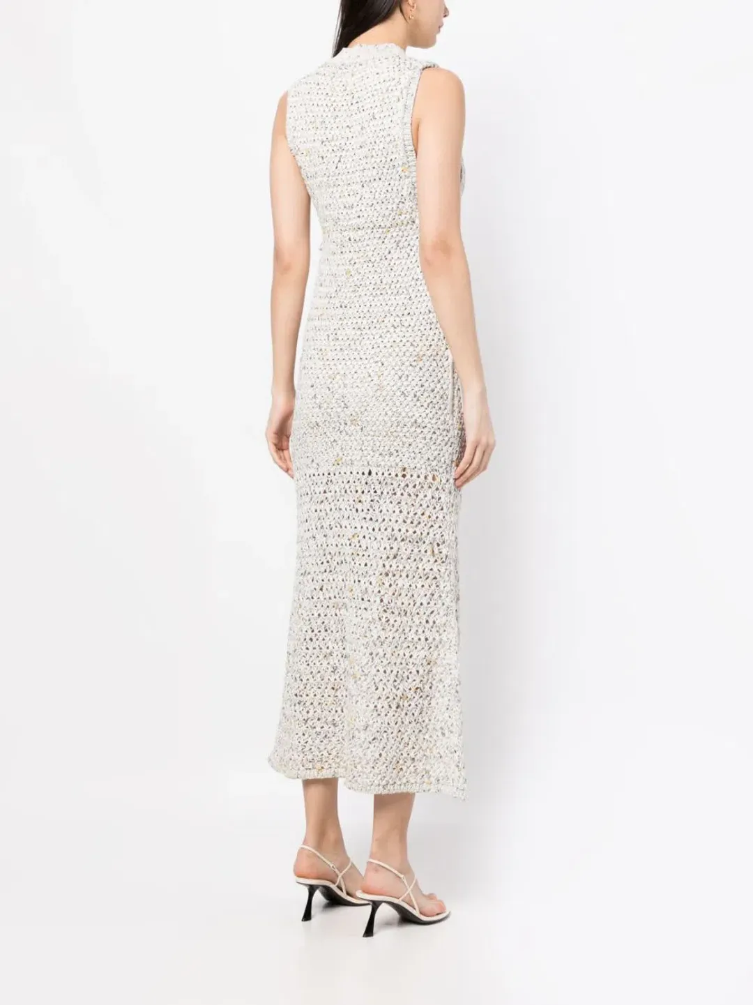 Christopher Esber Muscle Cross-Stich Crochet Dress White Size 10 for rent on The Volte - main image