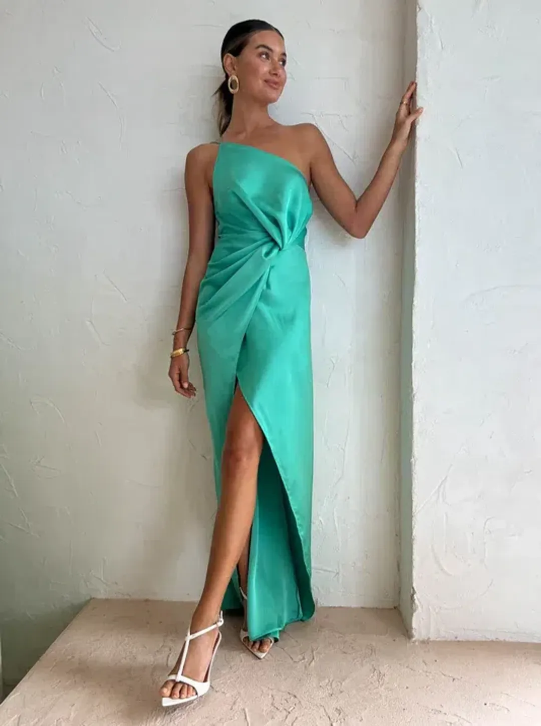 One Fell Swoop Daria Gown Juniper Size 12 for rent on The Volte - main image