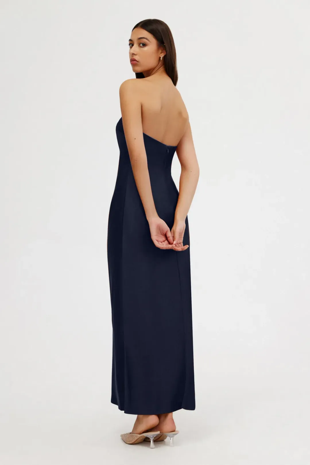 Significant Other Esme Strapless Dress Midnight Blue Size 8 for rent on The Volte - main image