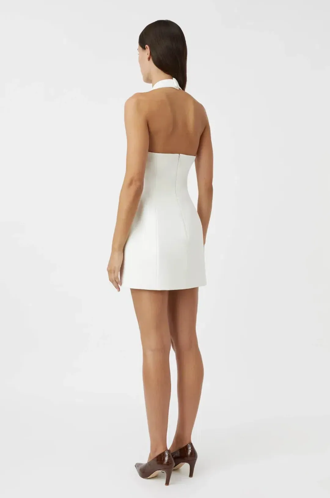 Camilla and Marc Petra Mini Dress Cream Size 8 for rent on The Volte - main image