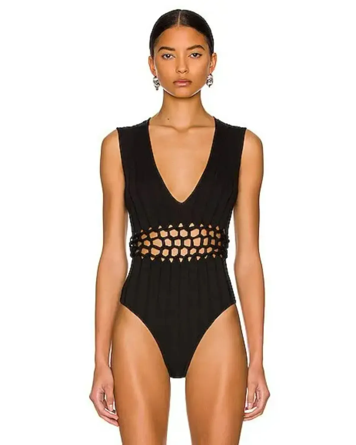 Dion Lee Suspend Braid Body Suit Black Size AU 10 - Image 2