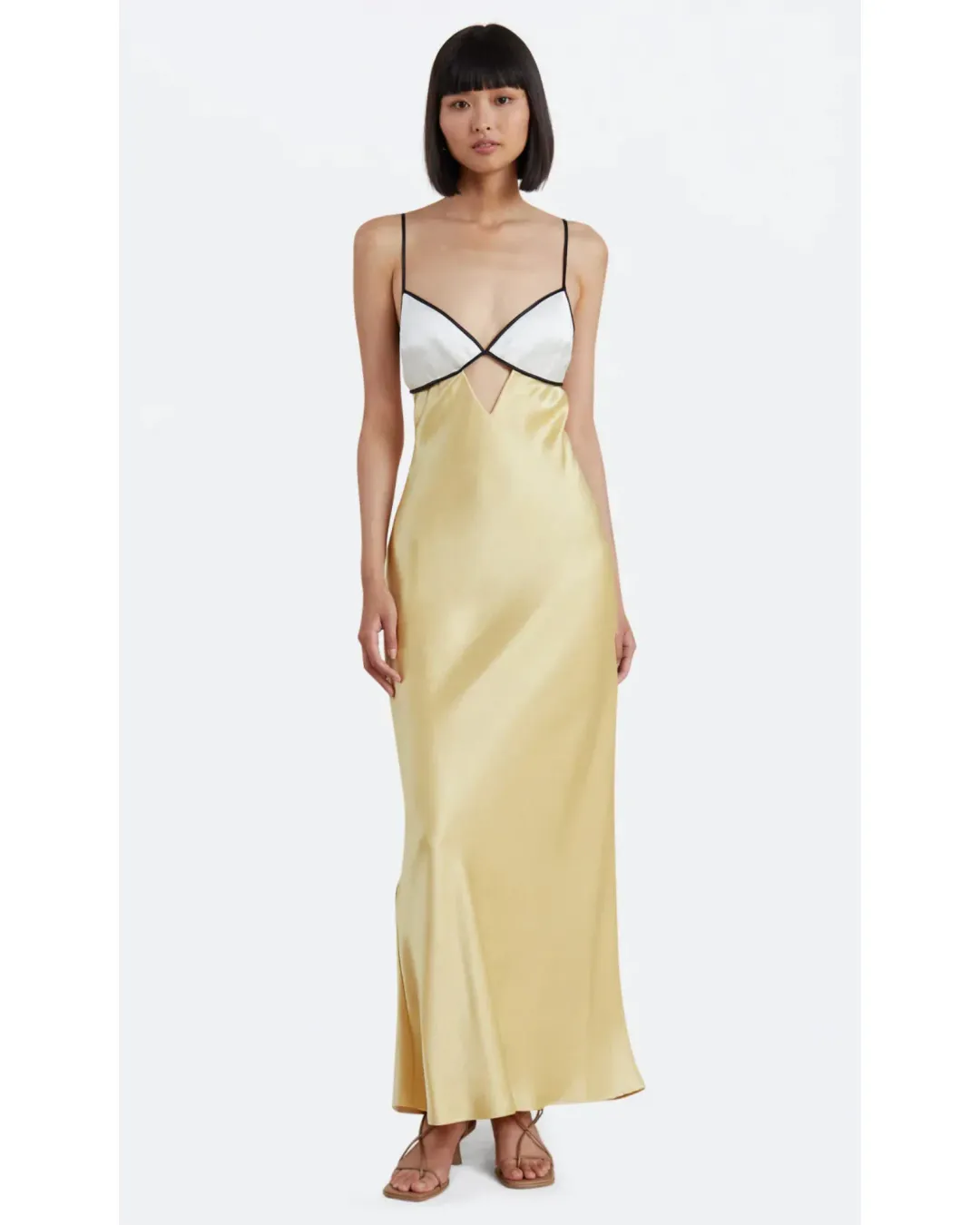 Bec & Bridge Nadia Bustier Dress Champagne/Straw Size AU 6 for rent on The Volte - main image