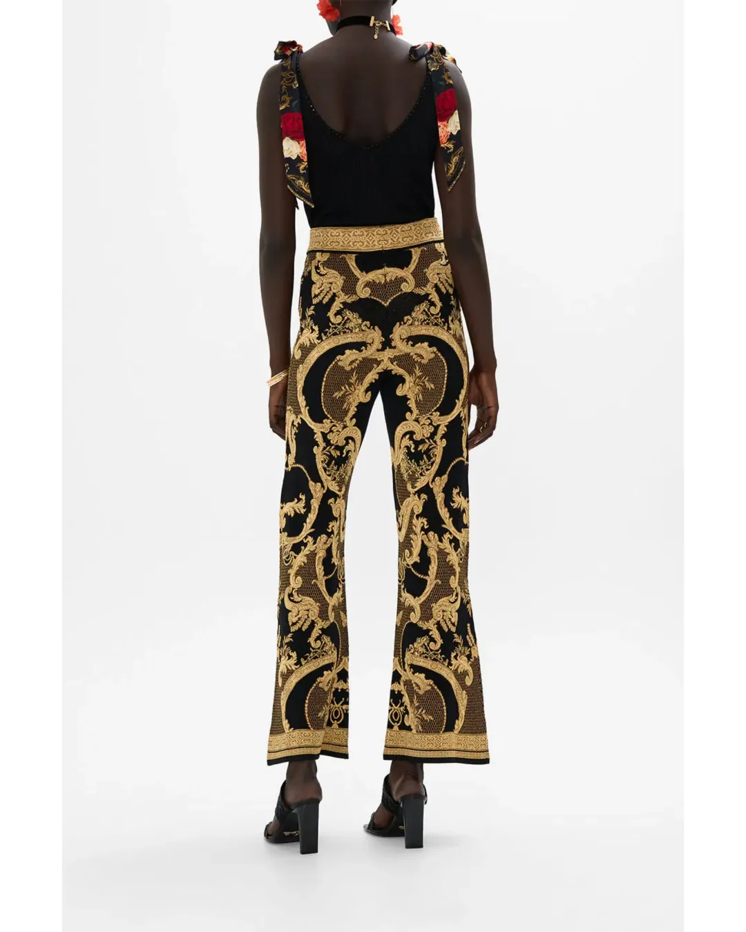 Camilla Flared Jacquard knit pant Magic in the Manuscripts Size AU 10 for rent on The Volte - main image