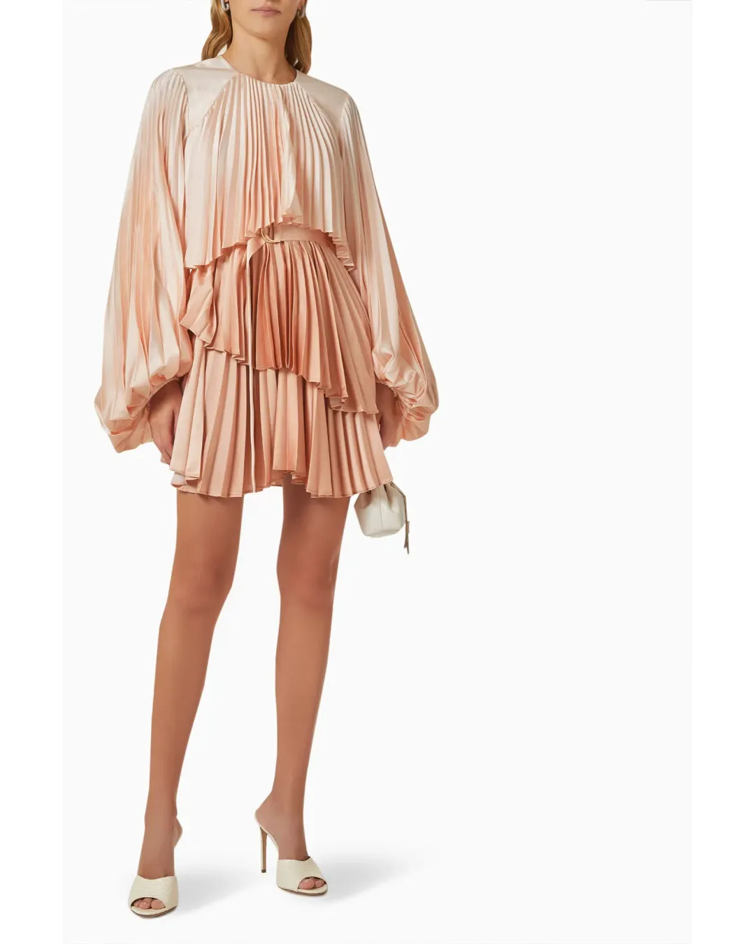 Acler Barnard Mini Dress in Pink Size AU 10   for rent on The Volte - main image