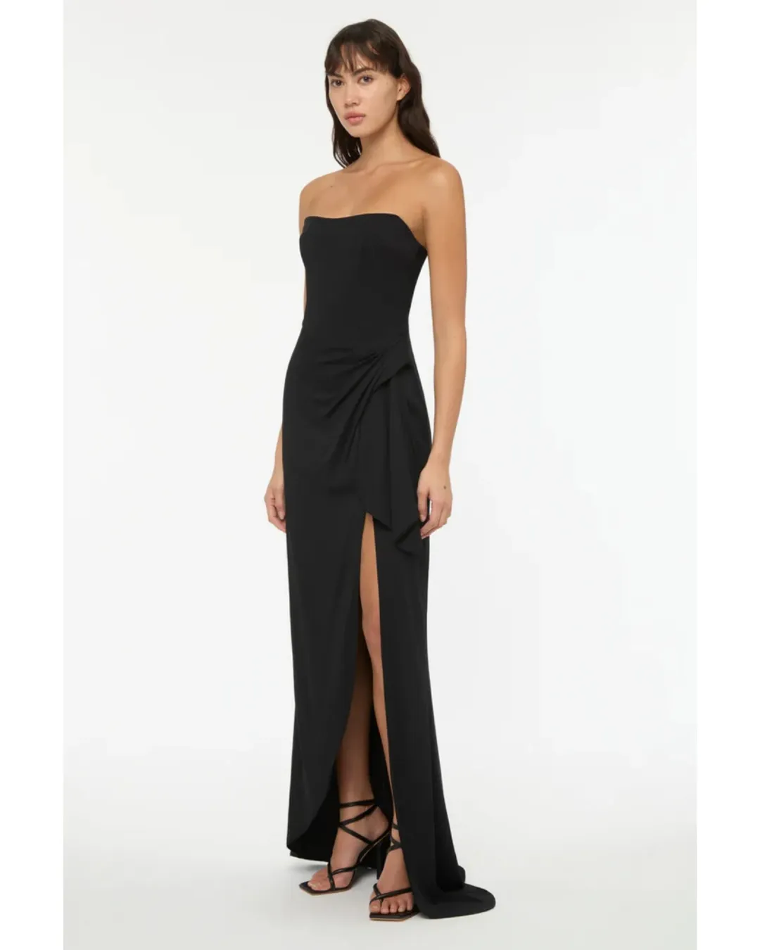 Manning Cartell Asymmetrical Games Gown Black Size AU 8 for rent on The Volte - main image