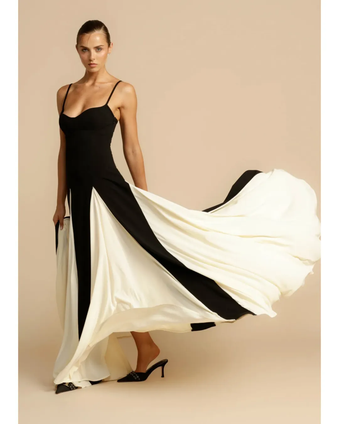 Arcina Ori Paloma Dress Black/White Size AU 8 for rent on The Volte - main image