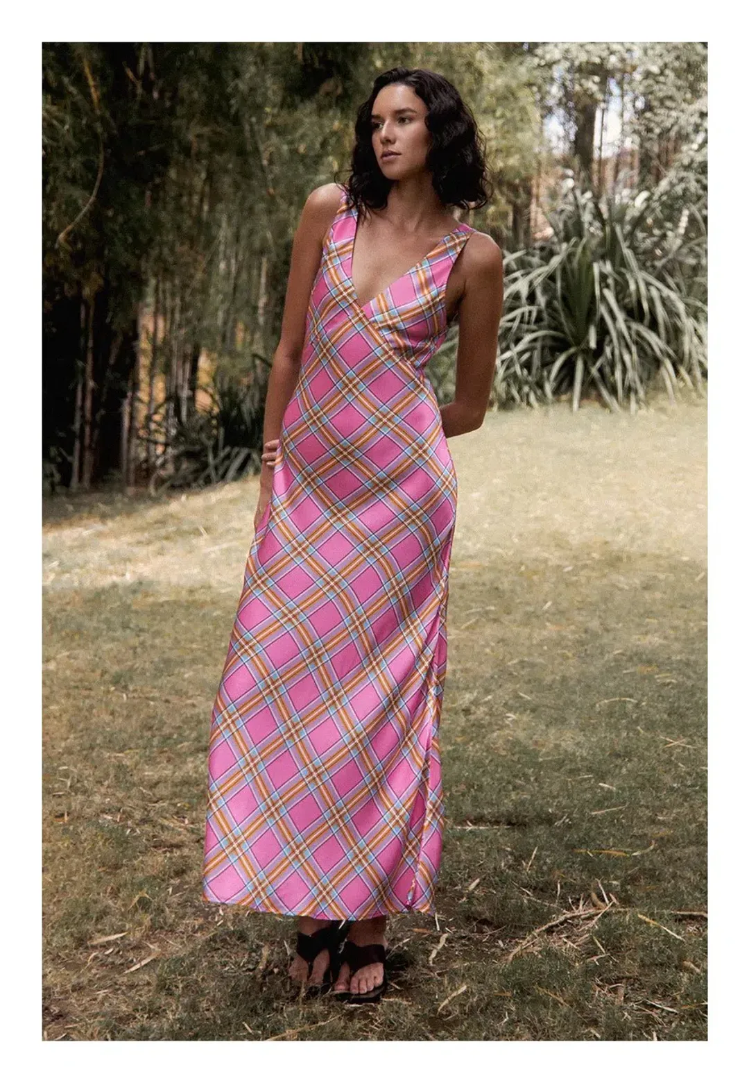 Steele Eadie Dress Pink Check Size 14 for rent on The Volte - main image