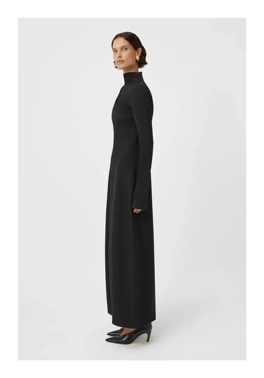 Camilla and Marc The Tenera Cocoon Maxi Dress in Black Size 10  for rent on The Volte - main image