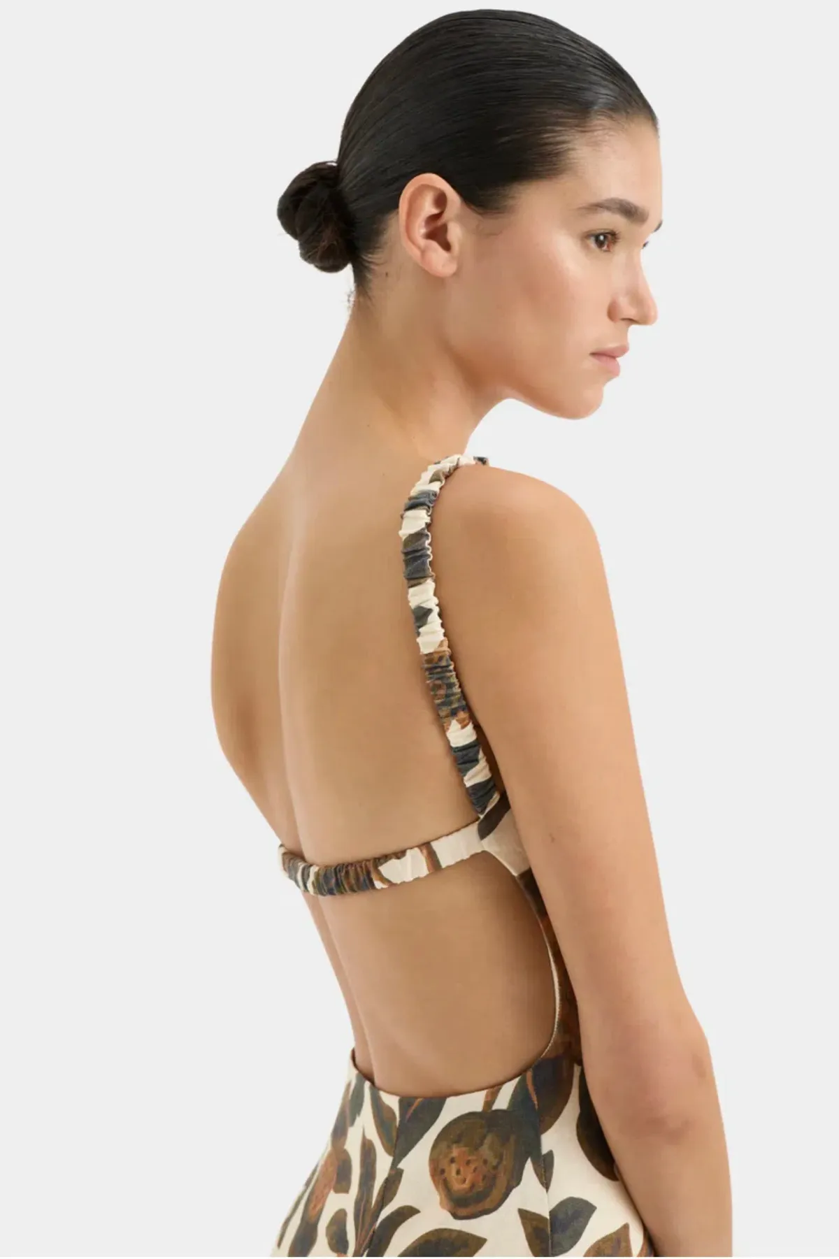 Sir the Label Primrose Ruched Midi Dress Ivory Tapestry Floral Size 0 / AU 6 - Image 4