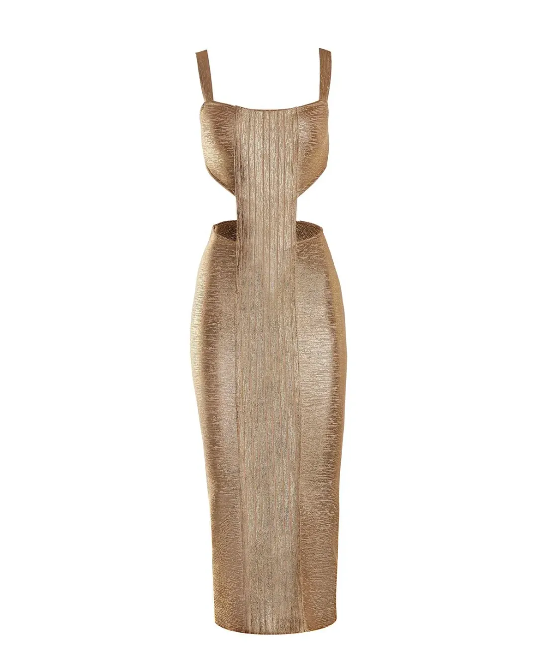 Alamour Label Chantall Midi Dress Gold Size XS/ AU 6 for rent on The Volte - main image