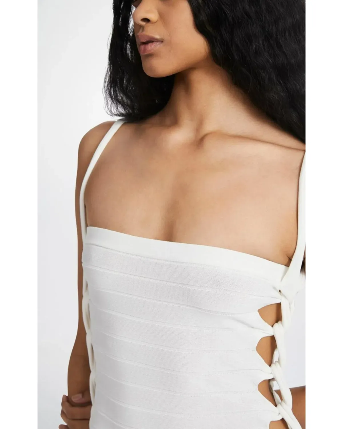 Dion Lee Mirror Braid Strap Dress Ivory Size S / AU 8 - Image 2