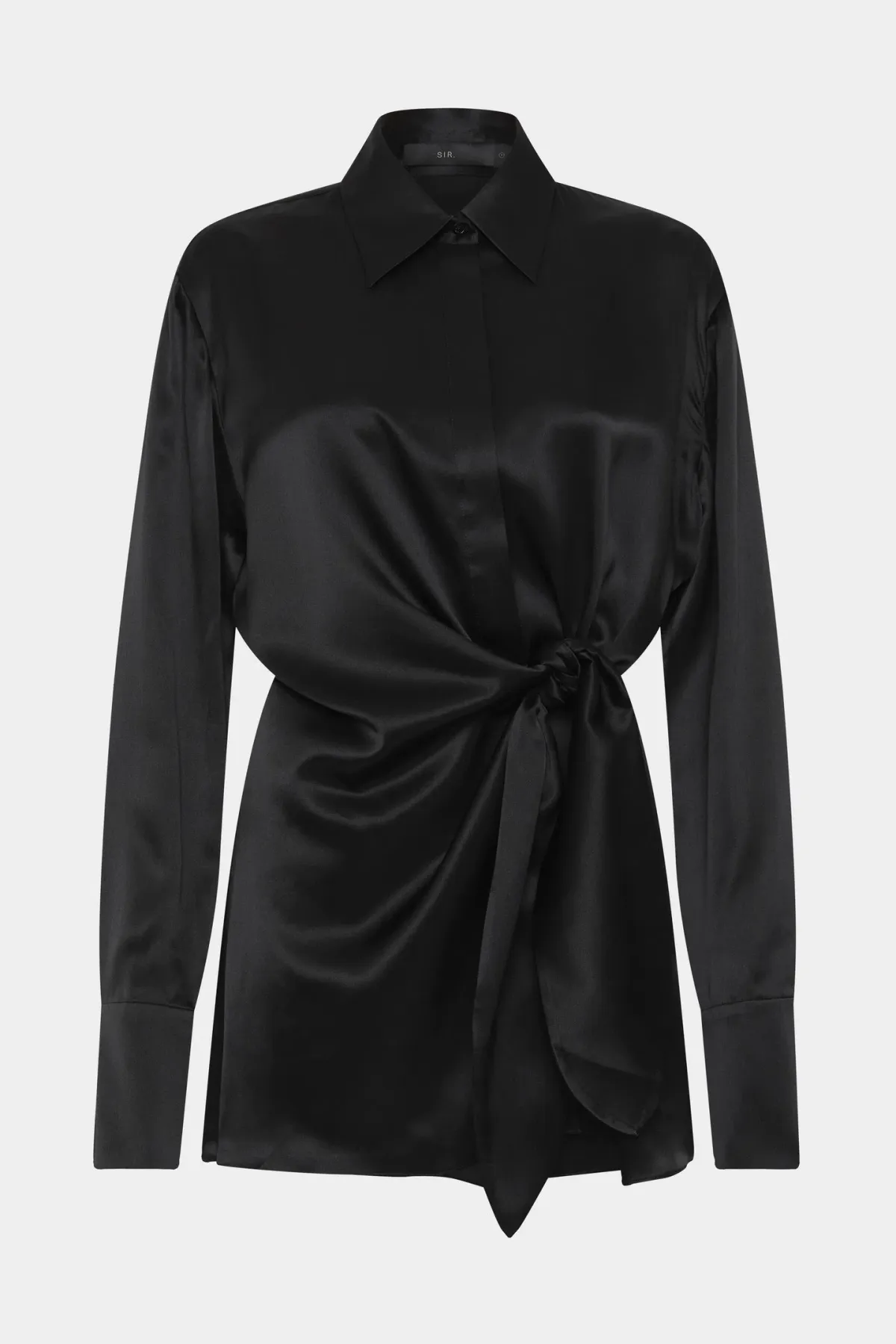 Sir the Label Sorrento Shirt Dress in Black Size AU 10 - Image 3