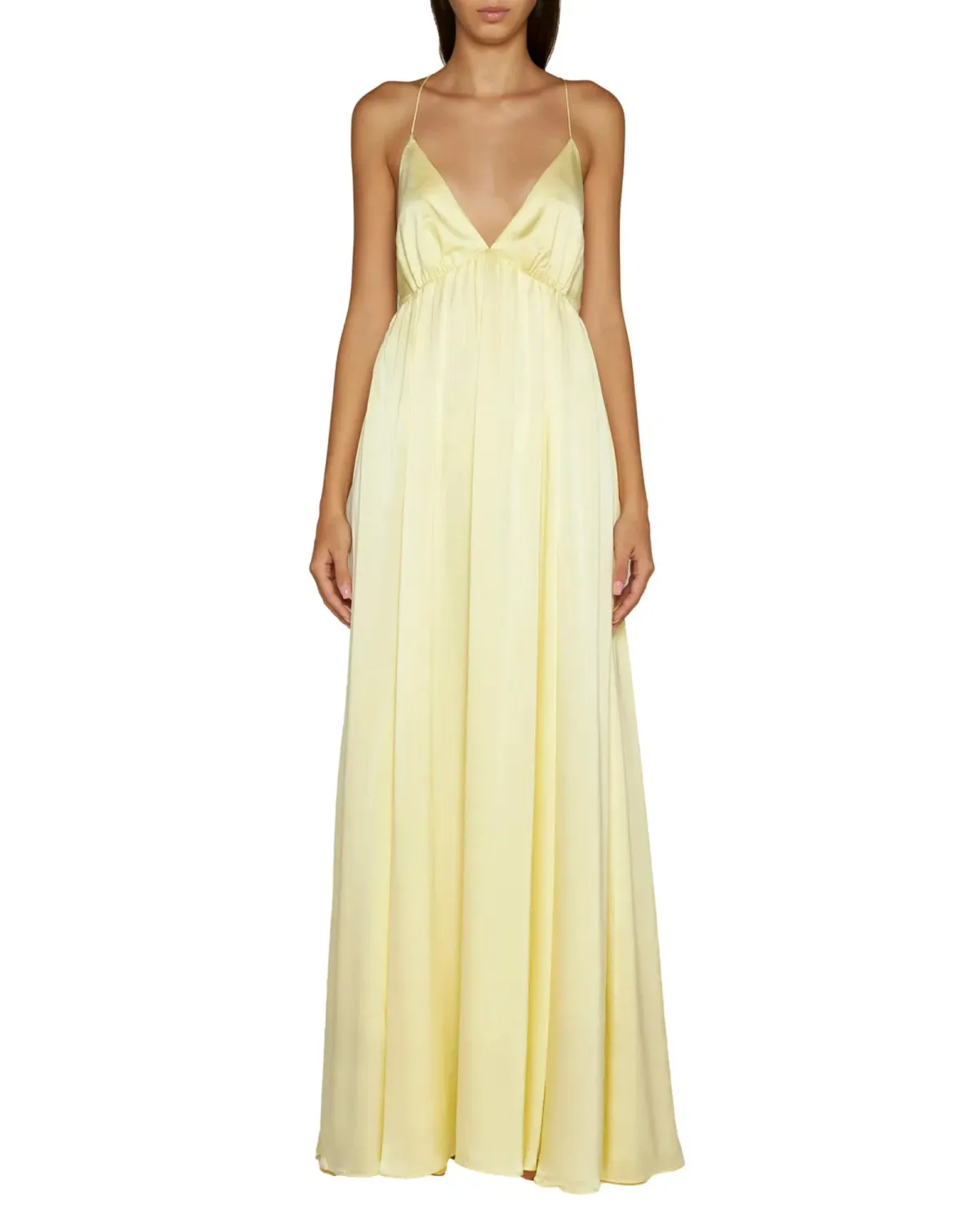 Zimmermann V-Neck Gathered Slip Dress Butter Size 1 / AU 10 - Image 1