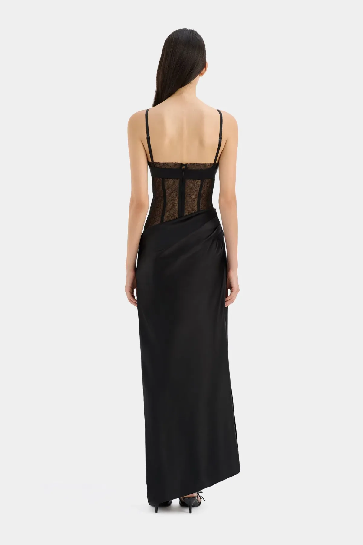 Sir the Label Dunya Draped Gown Black Size AU 8 - Image 3