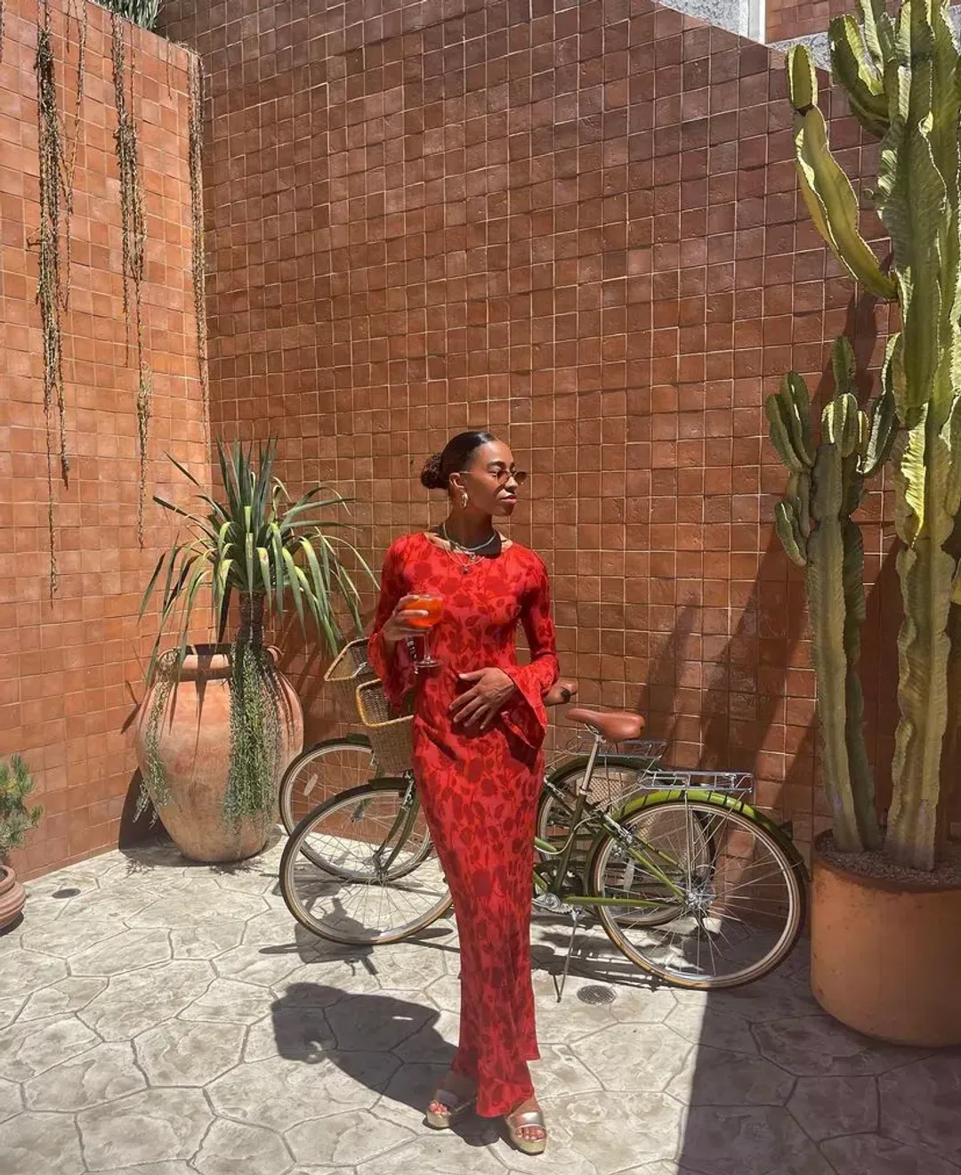 Realisation Par The Gia Maxi Dress Havana Print Size S /Au 8  for rent on The Volte - main image