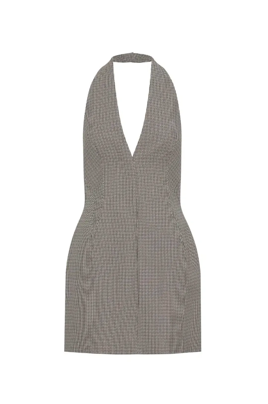 Camilla and Marc Banks Mini Dress in Black Houndstooth Size 8  for rent on The Volte - main image