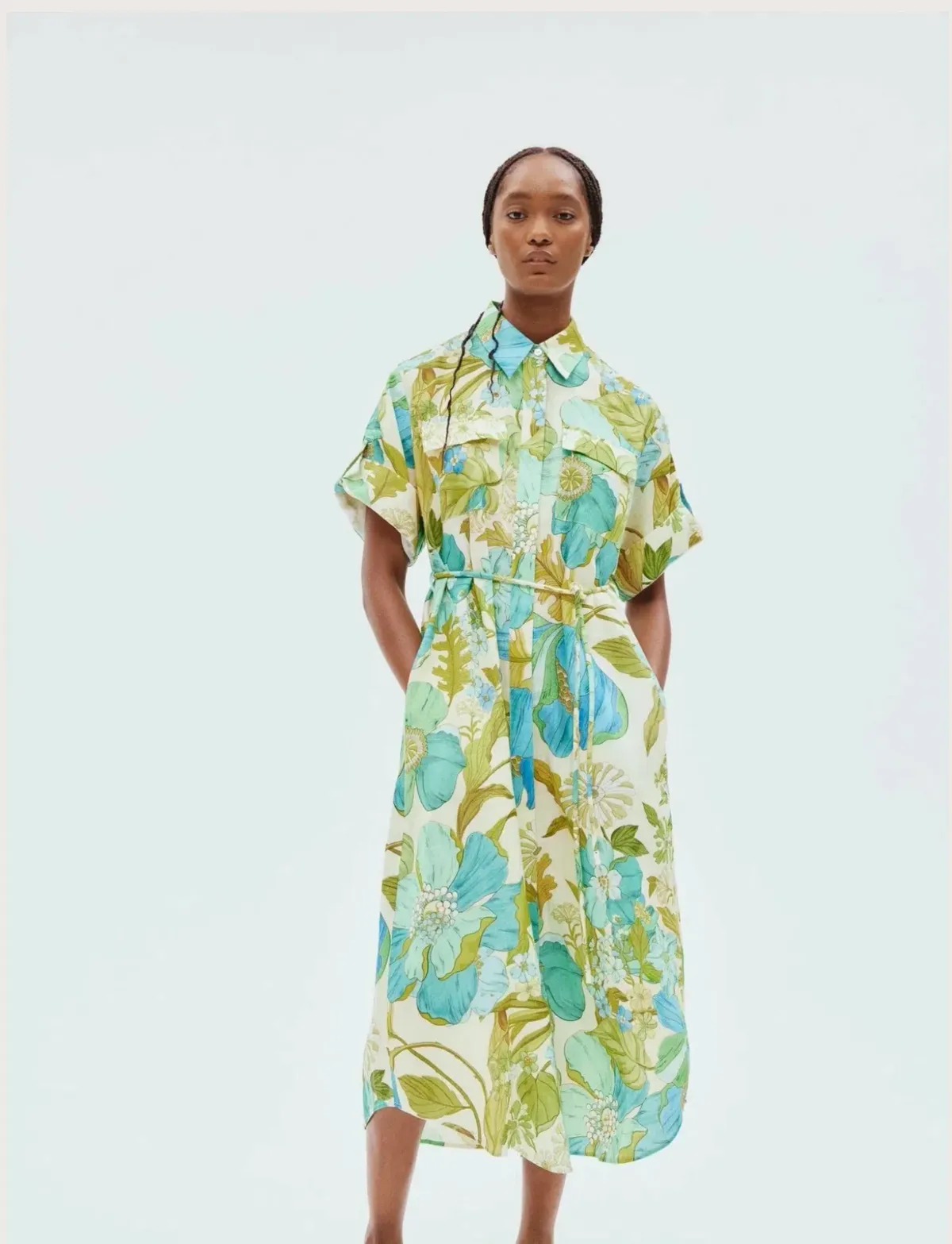 Alemais Janis Shirt Dress Floral Size 14 - Image 1