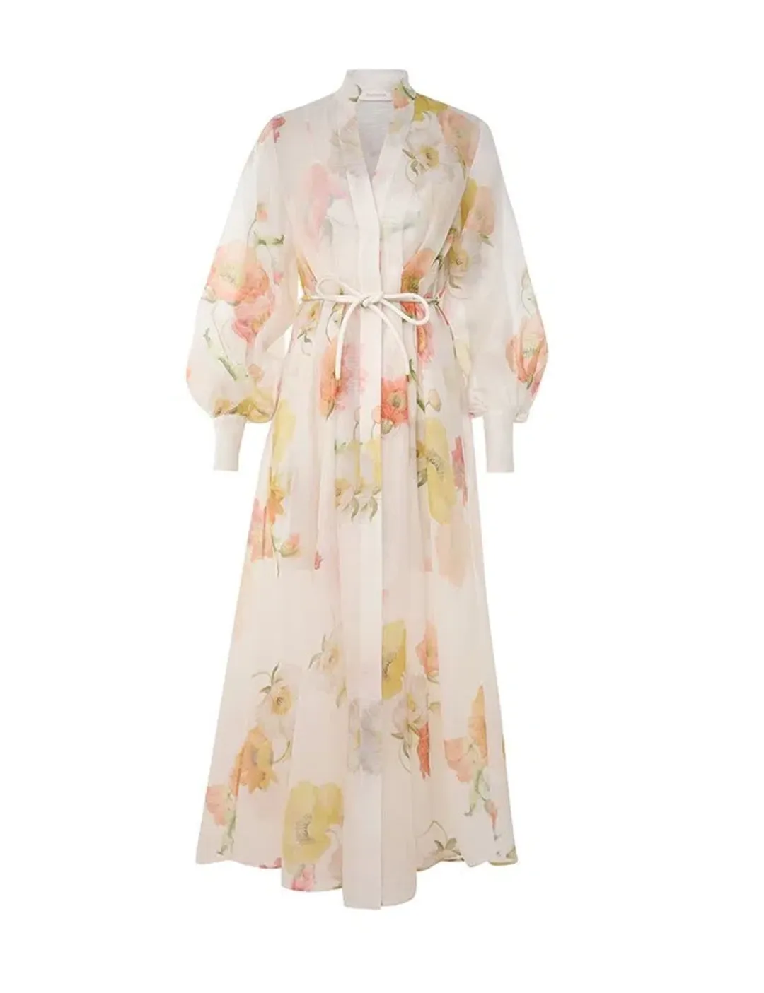 Zimmermann Tranquillity Shacket Dress Multi Poppy Size 1 / AU 10 for rent on The Volte - main image