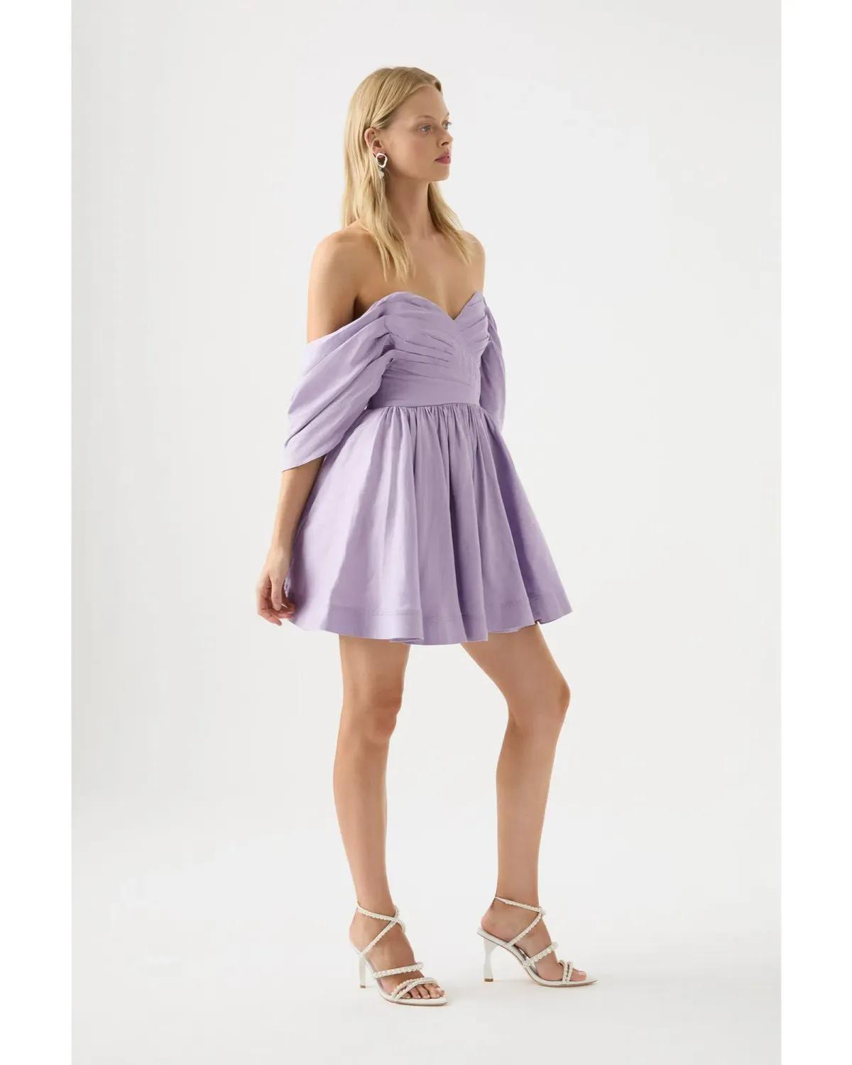 Aje Zorina Sweetheart Mini Dress in Lilac Size AU 8 - Image 2