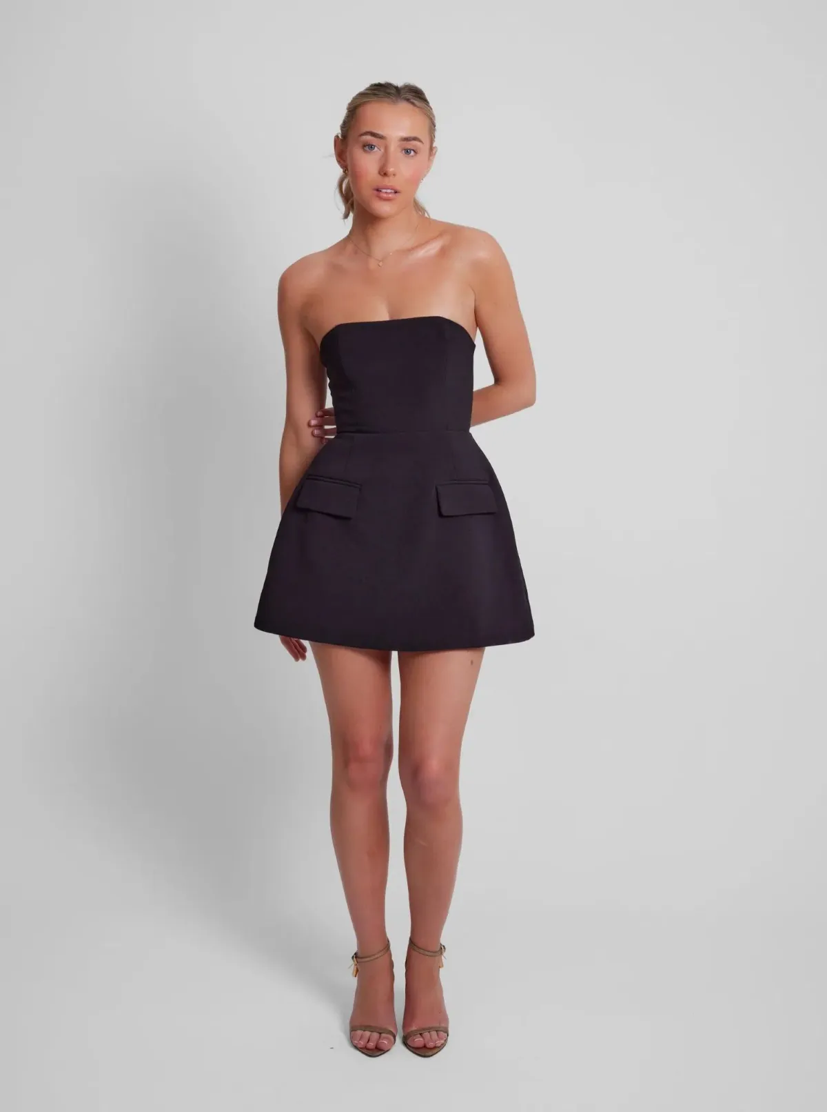 Odd Muse The Ultimate Muse Strapless Dress Black Size S/ AU 8 - Image 1
