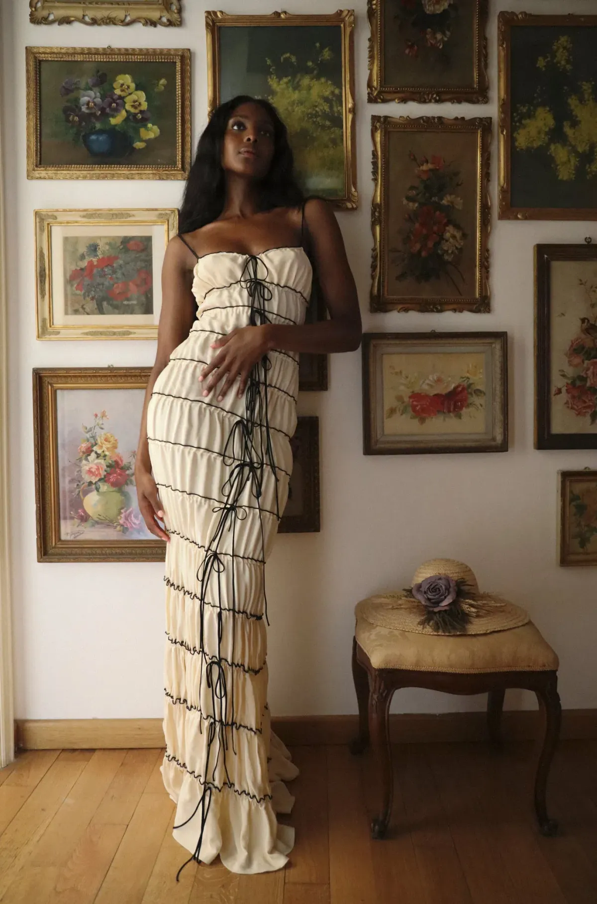 Mirror Palais Tunnel Ruffle Gown Shell Size 8 - Image 7