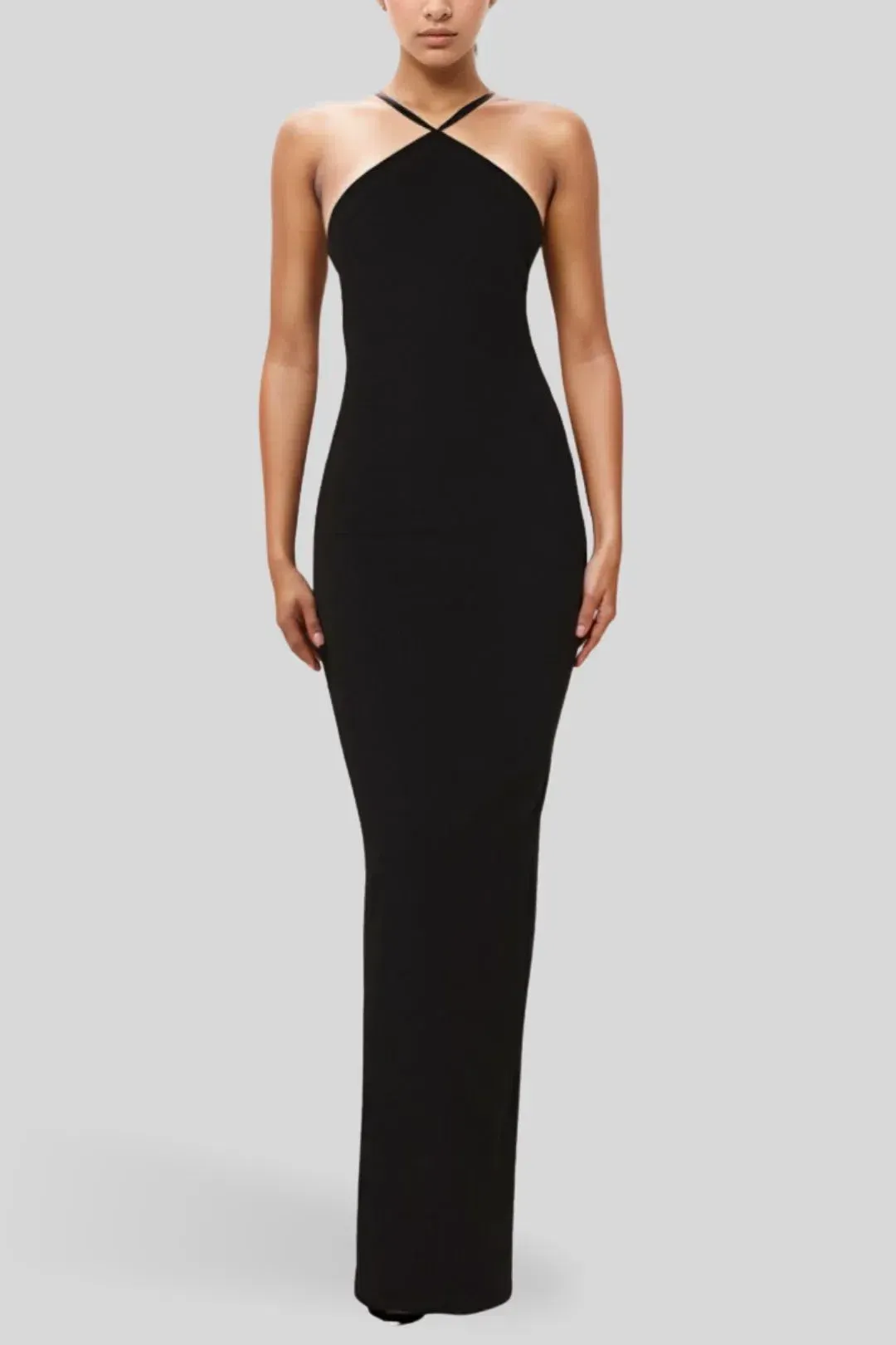 Nookie Trinity Gown in Black Size 8 for rent on The Volte - main image